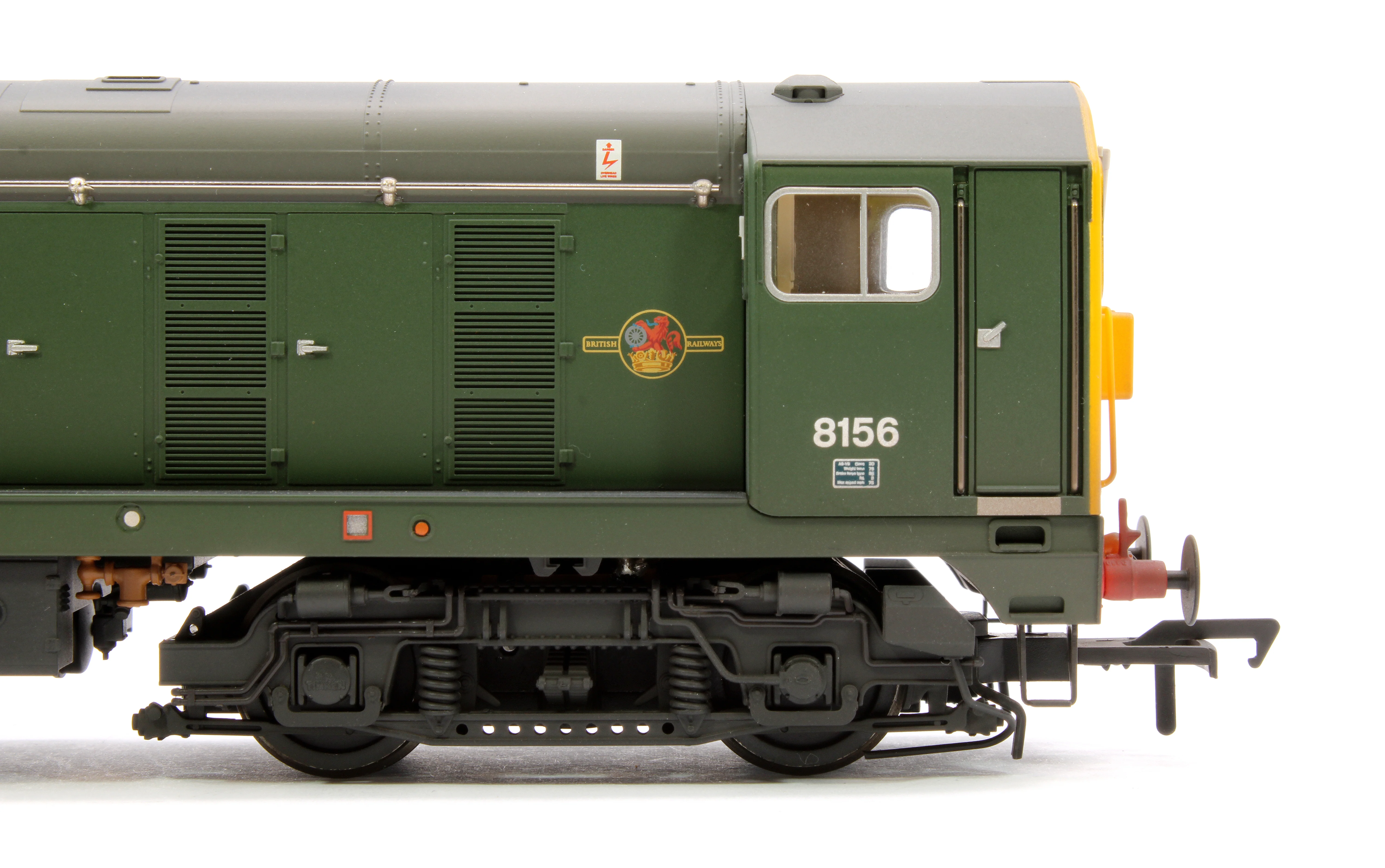 Class 20/0 Headcode Box 8156 BR Green (Full Yellow Ends) Diesel Locomotive - Weathered - Image 8