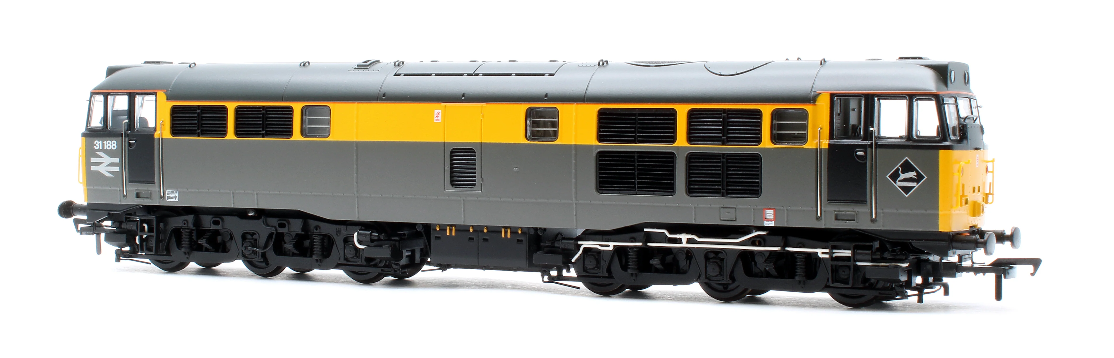 Class 31/1 Refurbished 31188 BR Engineers Grey & Yellow Diesel Locomotive - DCC Sound Deluxe - Image 2