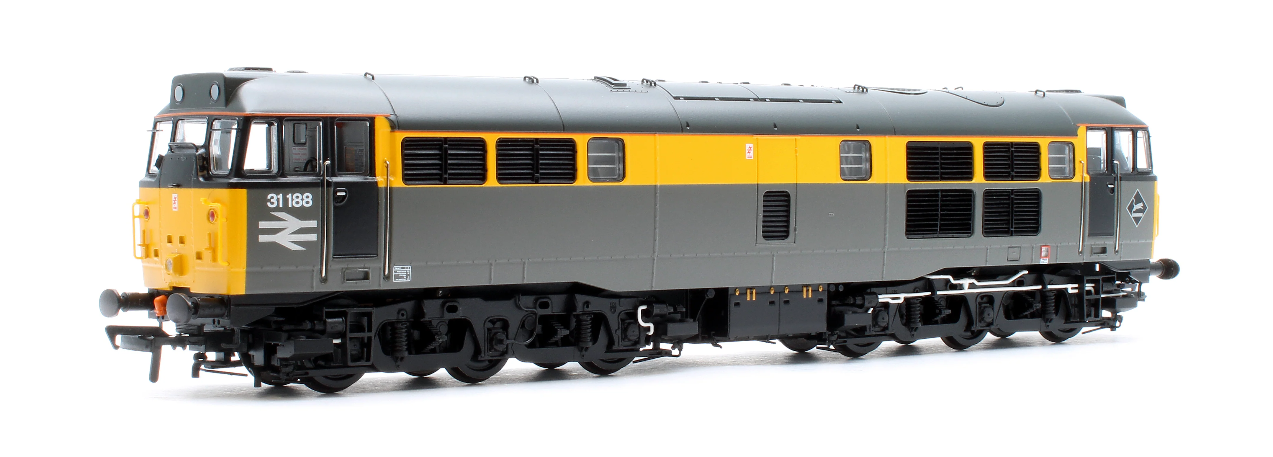 Class 31/1 Refurbished 31188 BR Engineers Grey & Yellow Diesel Locomotive - DCC Sound Deluxe - Image 3