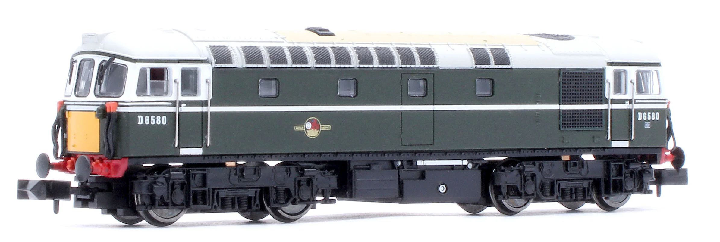 2D-001-024D Class 33/1 D6580 BR Green Very Small Yellow Panels Diesel Locomotive - DCC Fitted - Image 4