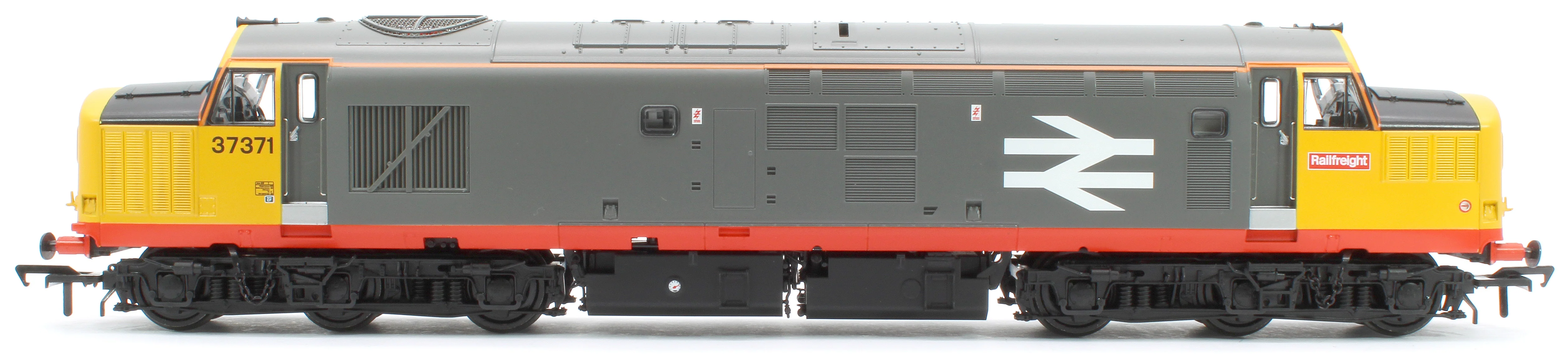 Class 37/0 Centre Headcode 37371 BR Railfeight (Red Stripe) Diesel Locomotive - Image 5