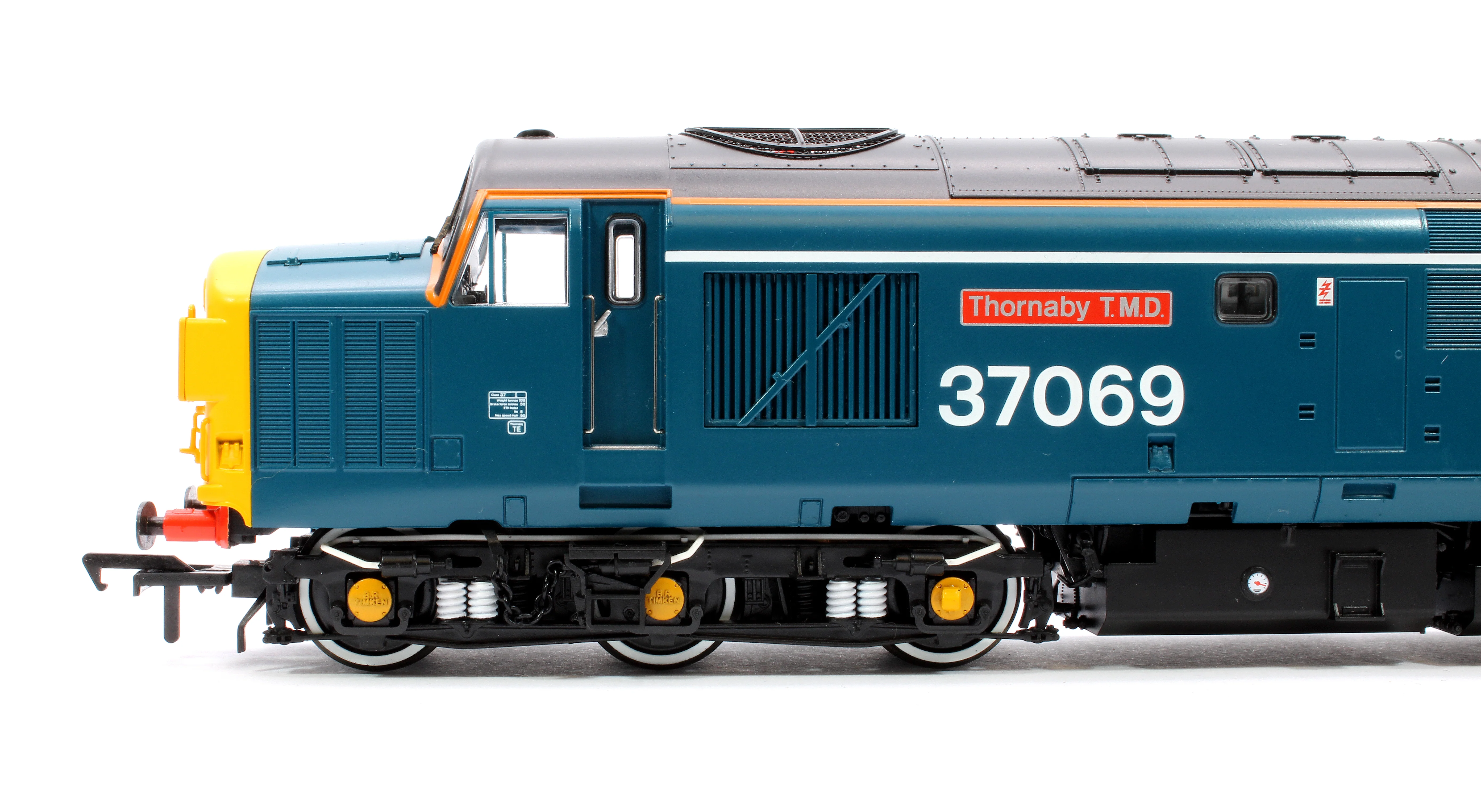 Class 37/0 Split Headcode 37069 'Thornaby TMD' BR Blue (White Stripe) Diesel Locomotive - Image 6
