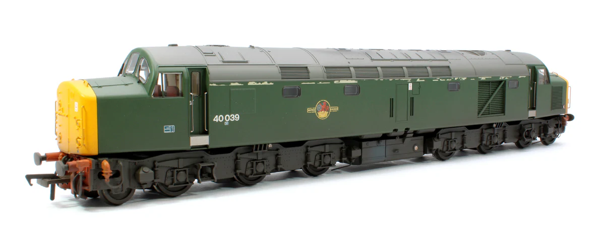 Class 40 Disc Headcode 40039 BR Green (Full Yellow Ends) Diesel Locomotive - Weathered - Image 3