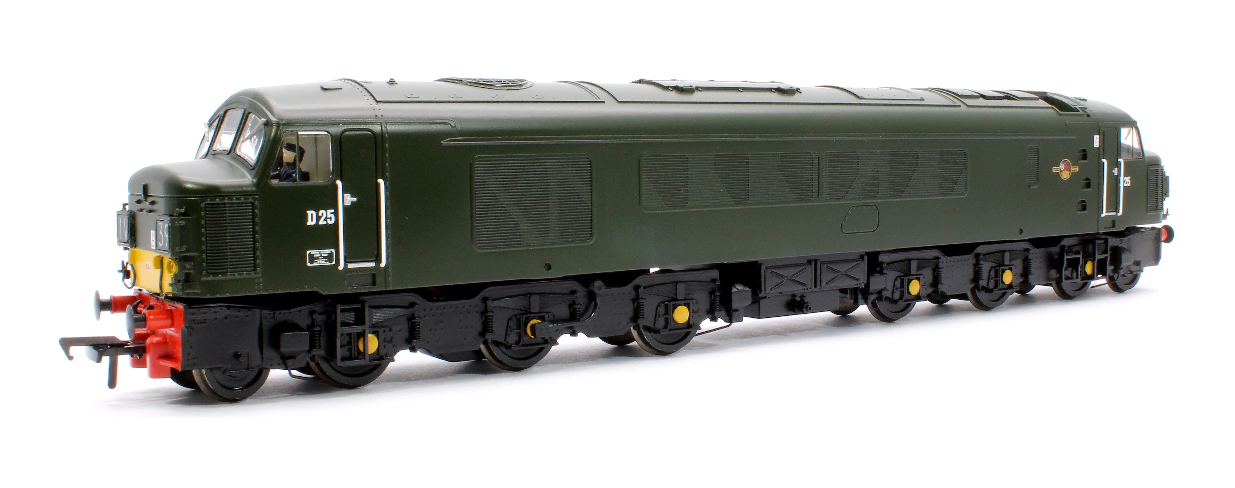 32-679A Class 45 Split Headcode D25 BR Plain Green (Small Yellow Panels) Diesel Locomotive