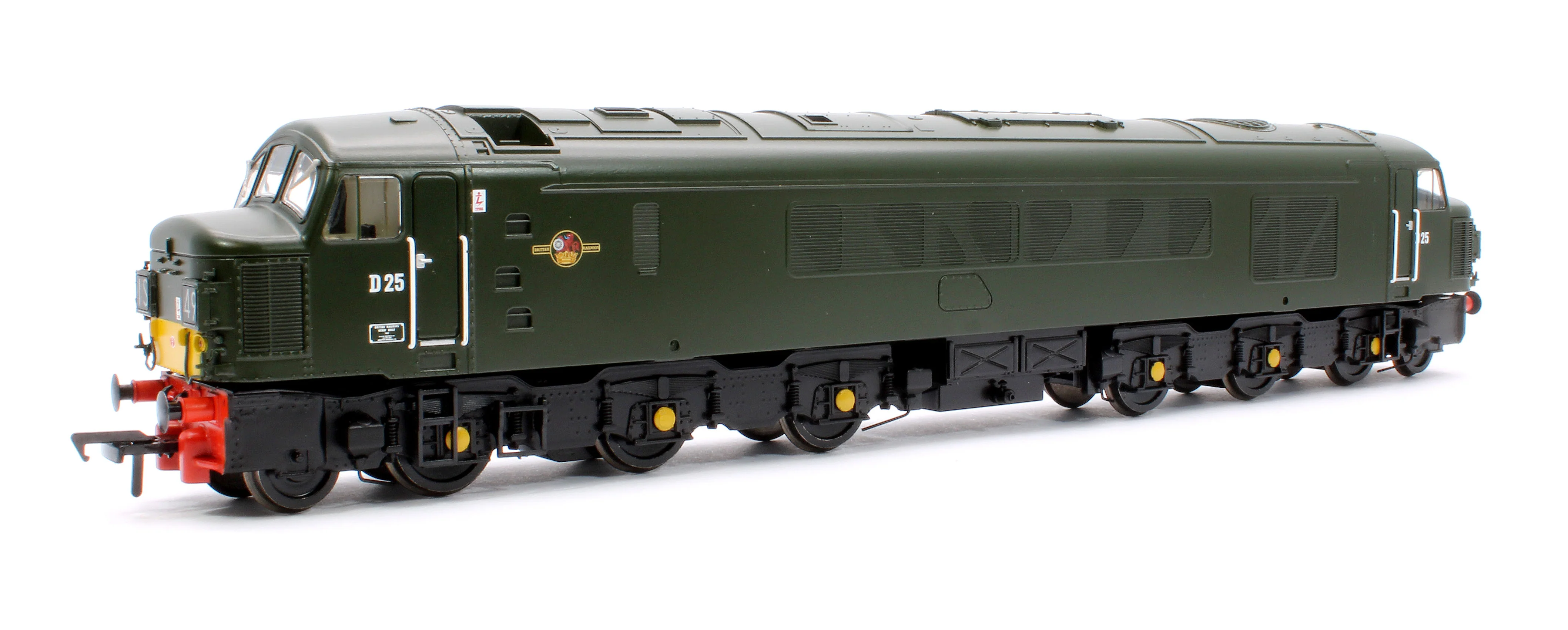 32-679A Class 45 Split Headcode D25 BR Plain Green (Small Yellow Panels) Diesel Locomotive - Image 3