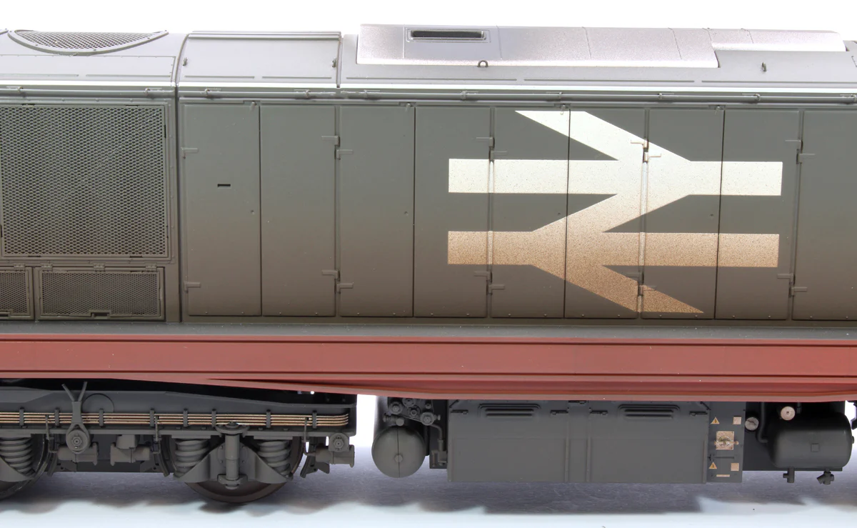 Class 58 Railfreight Red Stripe 58034 Bassetlaw Diesel Locomotive - Weathered - Image 9