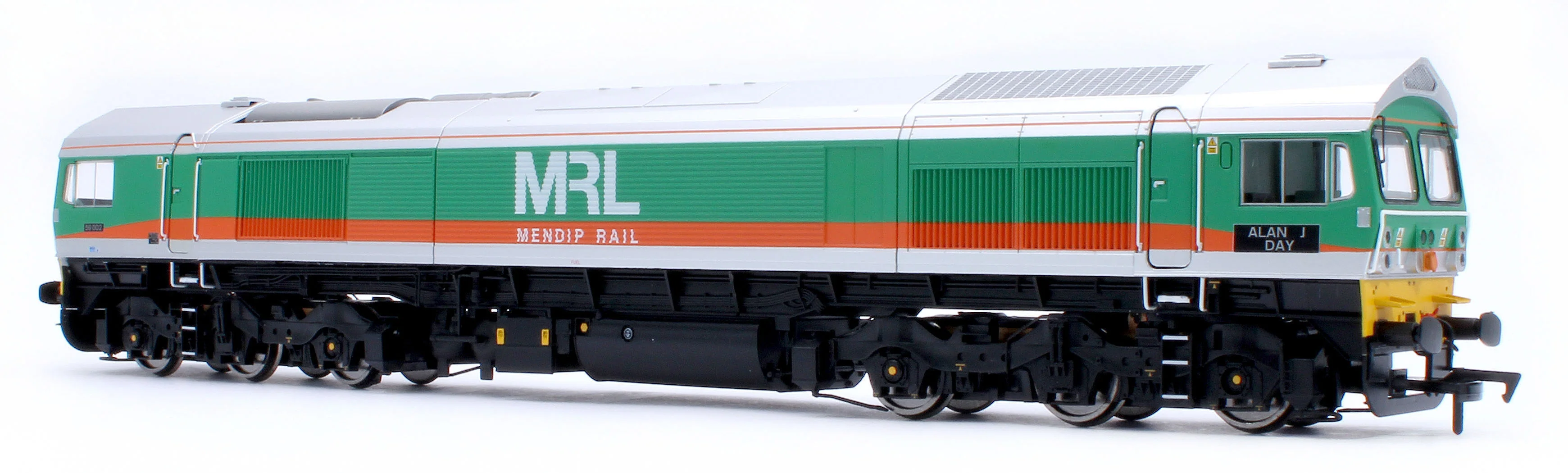 4D-005-007SSM Class 59 59002 MRL Green/Orange Alan J Day Diesel Locomotive - DCC Sound & Smoke Fitted - Image 3