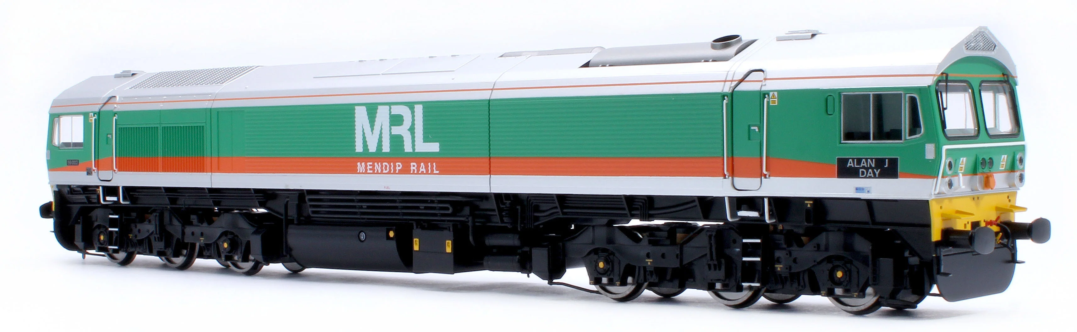 4D-005-007SSM Class 59 59002 MRL Green/Orange Alan J Day Diesel Locomotive - DCC Sound & Smoke Fitted - Image 5