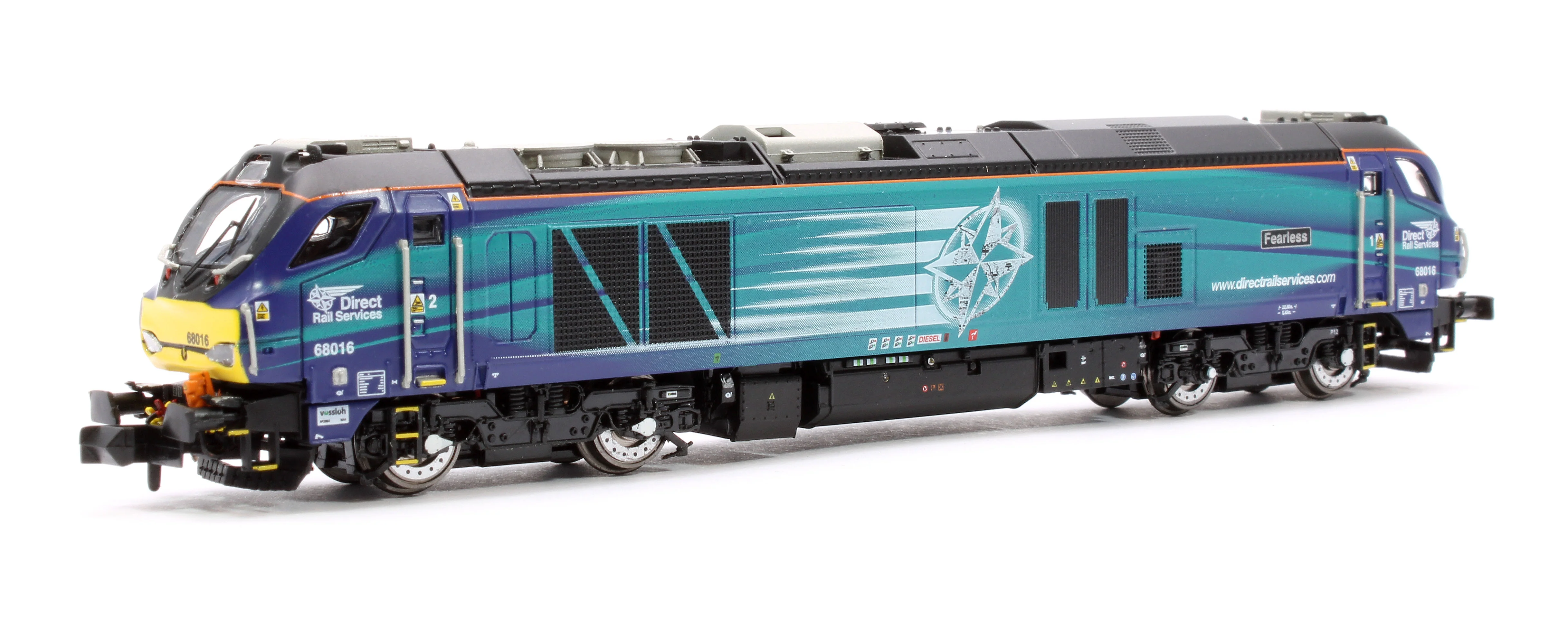 2D-022-012D Class 68 Fearless 68016 DRS Compass Diesel Locomotive - DCC Fitted - Image 3