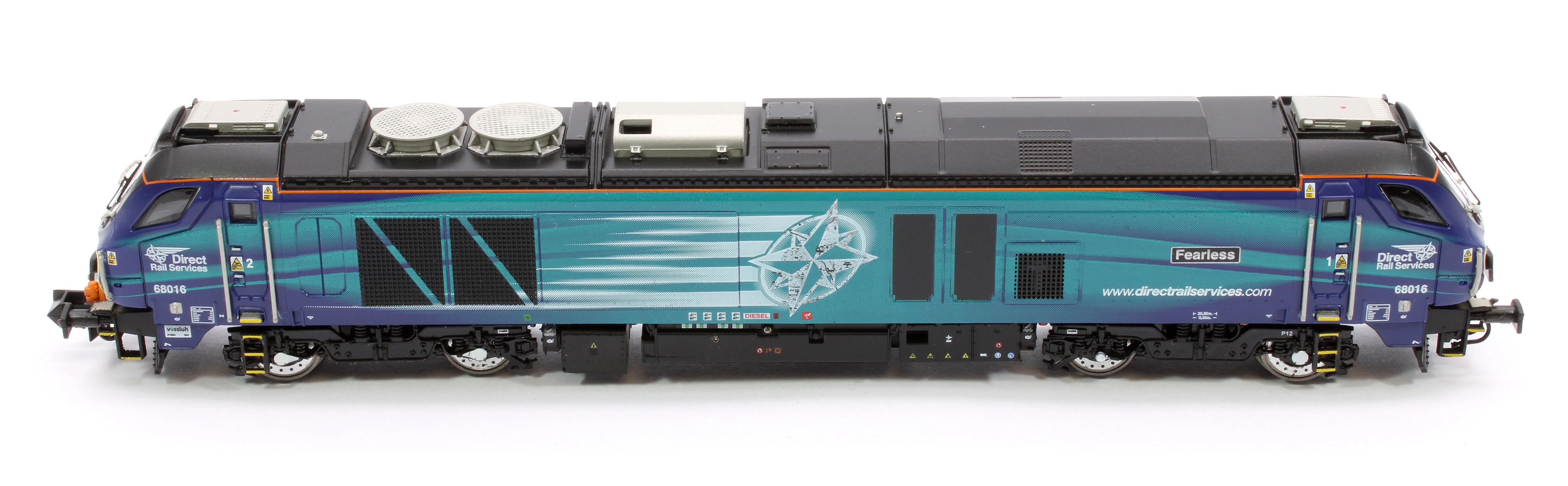 2D-022-012S Class 68 Fearless 68016 DRS Compass Diesel Locomotive - DCC Sound - Image 10