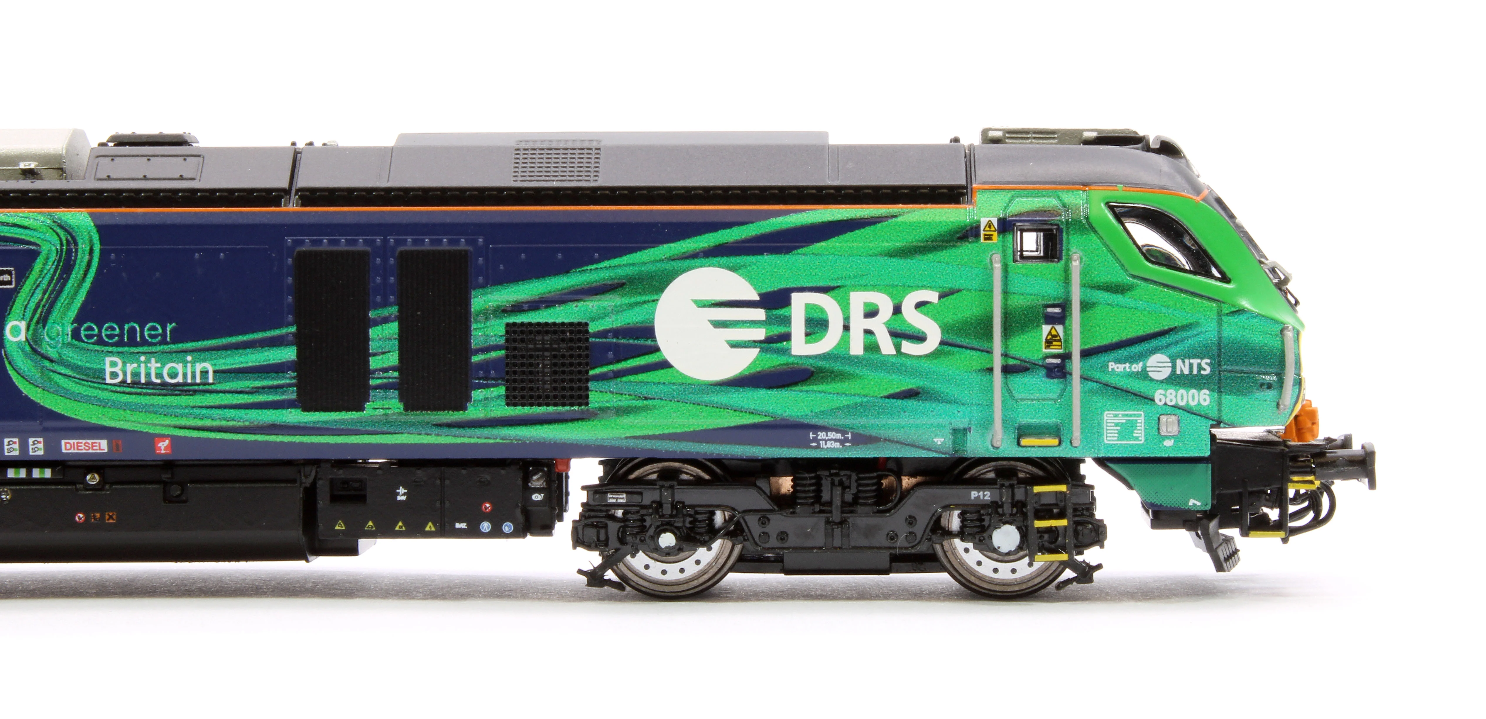 2D-022-016S Class 68 Pride of the North 68006 New DRS/NTS Green Diesel Locomotive - DCC Sound - Image 7