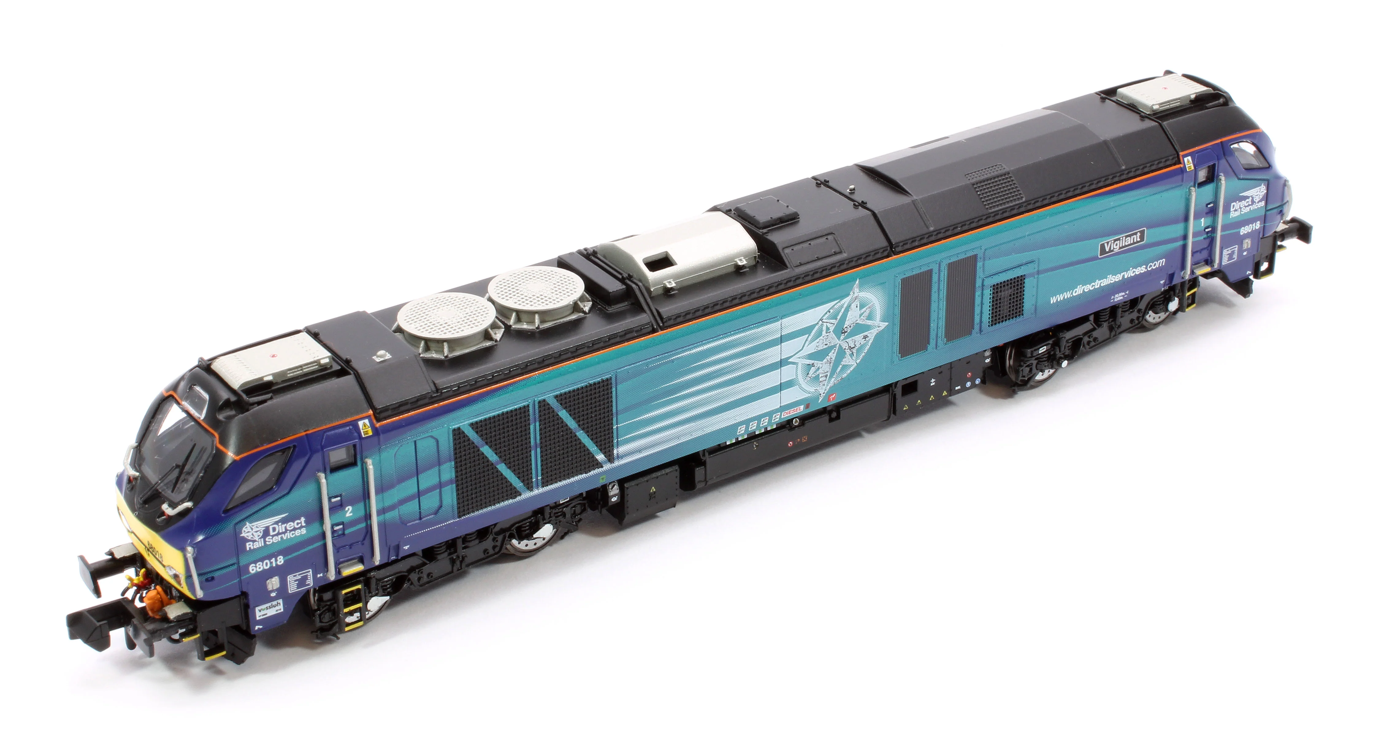 2D-022-013 Class 68 Vigilant 68018 DRS Compass Diesel Locomotive - Image 12