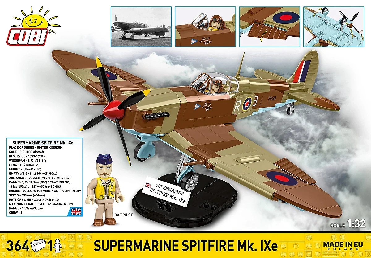 Supermarine Spitfire MK.IXE WWII Model Kit - Image 4