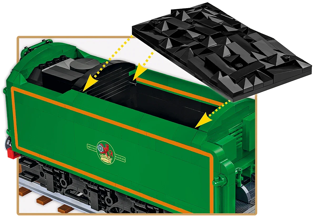 Flying Scotsman Steam Locomotive (2700 pcs) Model Kit - Image 12