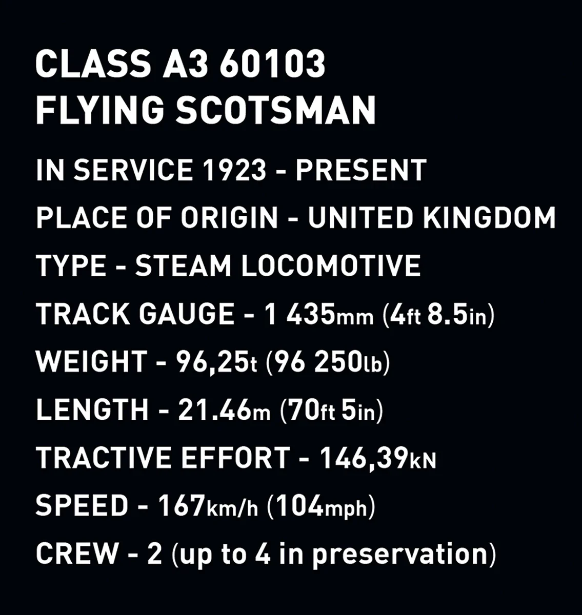 Flying Scotsman Steam Locomotive (2700 pcs) Model Kit - Image 13