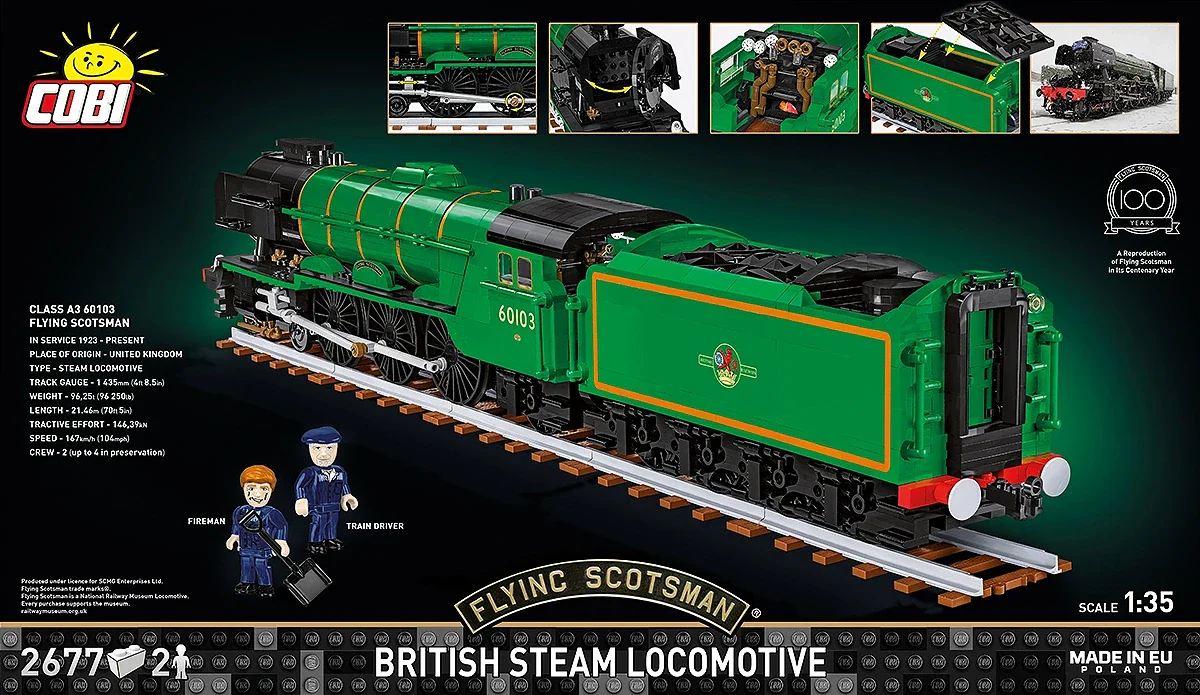 Flying Scotsman Steam Locomotive (2700 pcs) Model Kit - Image 8