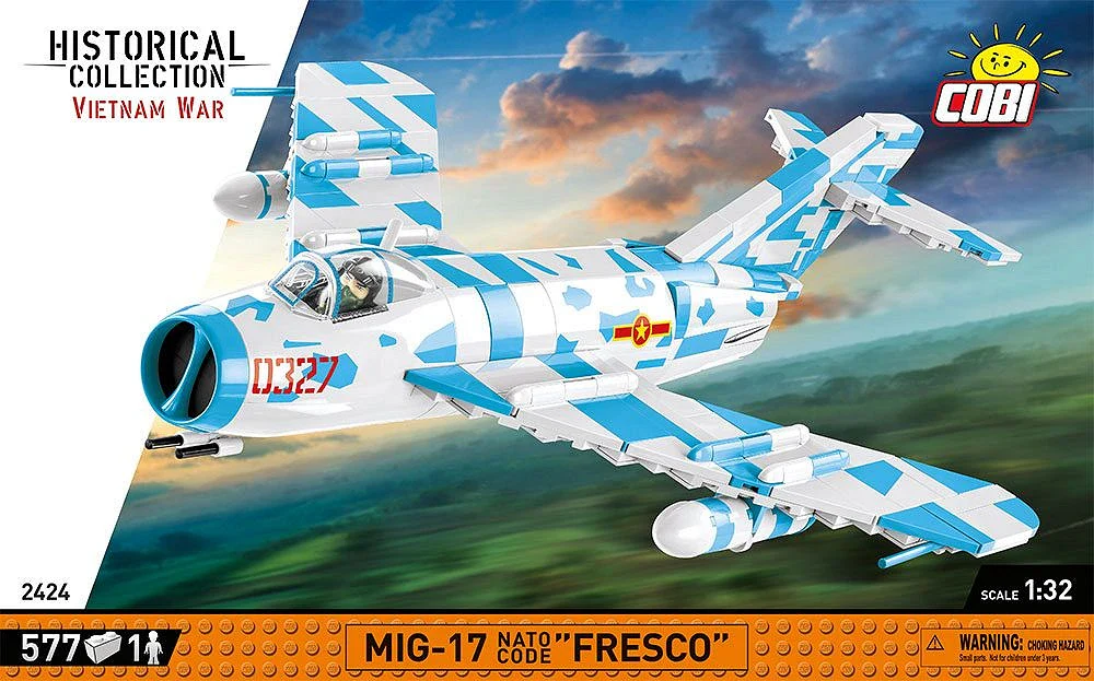 MIG-17 NATO Code F Vietnam War (577 pcs) Model Kit - Image 10