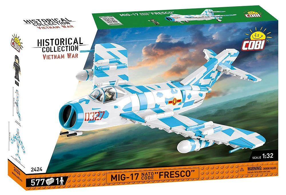 MIG-17 NATO Code F Vietnam War (577 pcs) Model Kit - Image 12