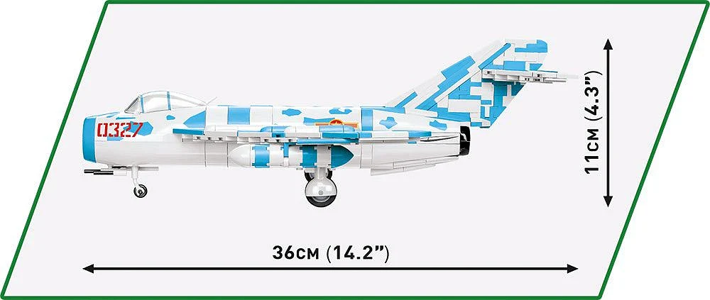 MIG-17 NATO Code F Vietnam War (577 pcs) Model Kit - Image 7