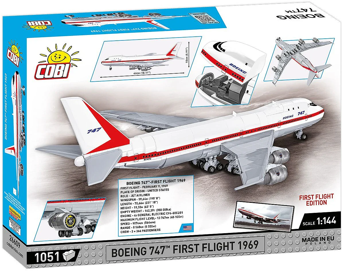 Boeing 747 First Flight 1969 (1000 pcs) Model Kit - Image 10