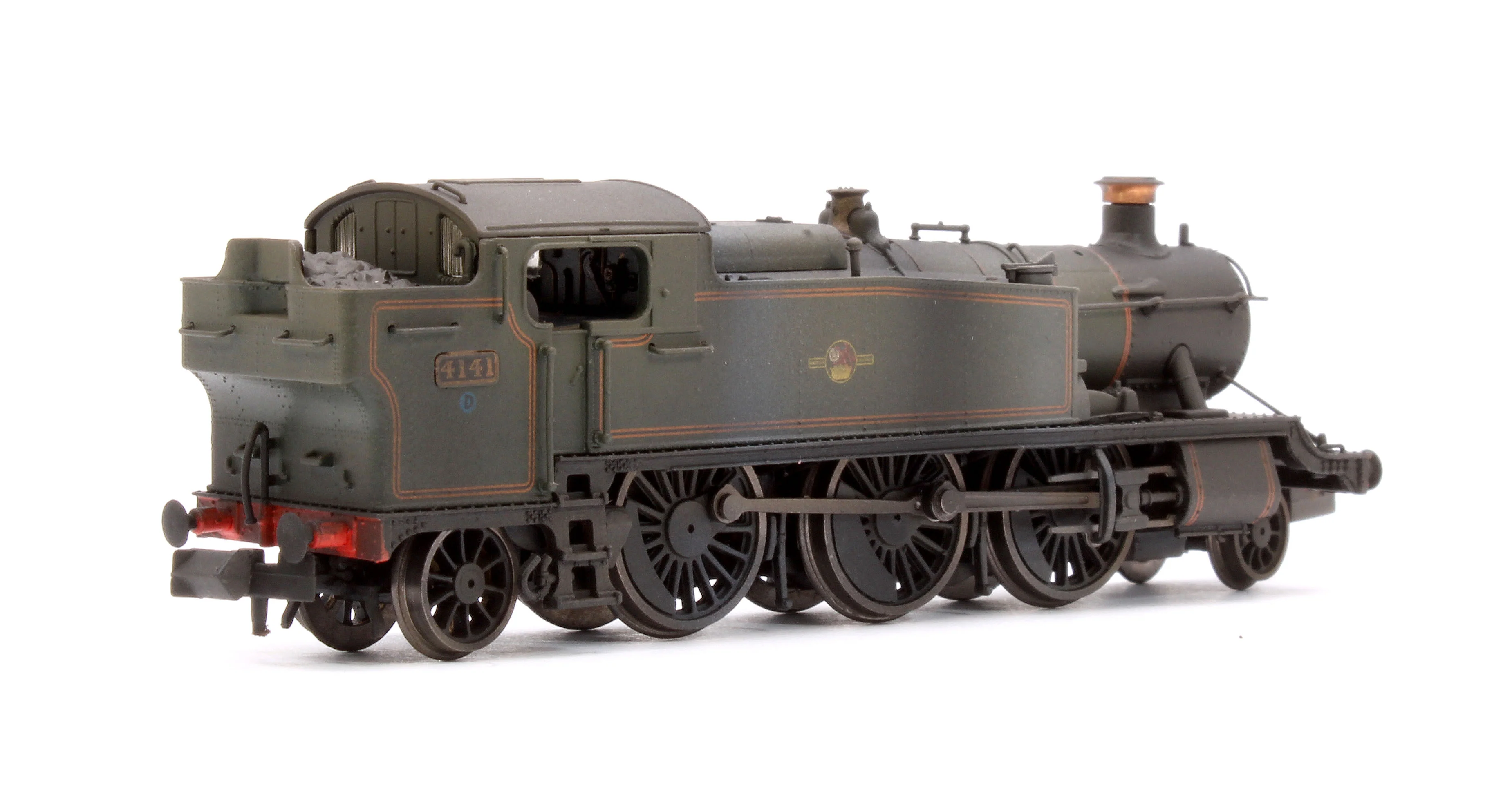 Custom Weathered Class 5101 Large Prairie British Railways BR Lined Green (Late Crest) 2-6-2 Tank Locomotive No.4141 - Image 3