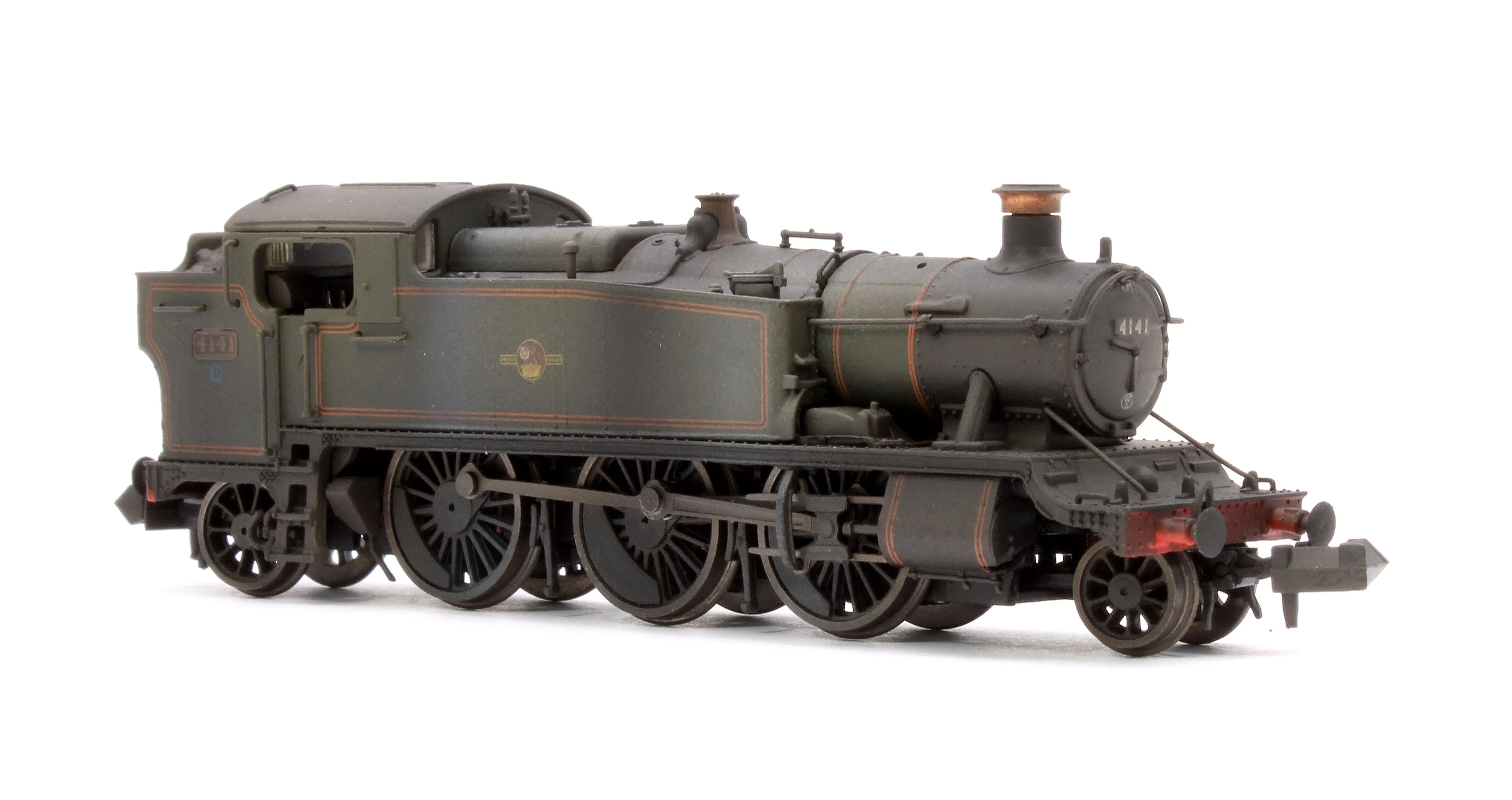 Custom Weathered Class 5101 Large Prairie British Railways BR Lined Green (Late Crest) 2-6-2 Tank Locomotive No.4141 - Image 4