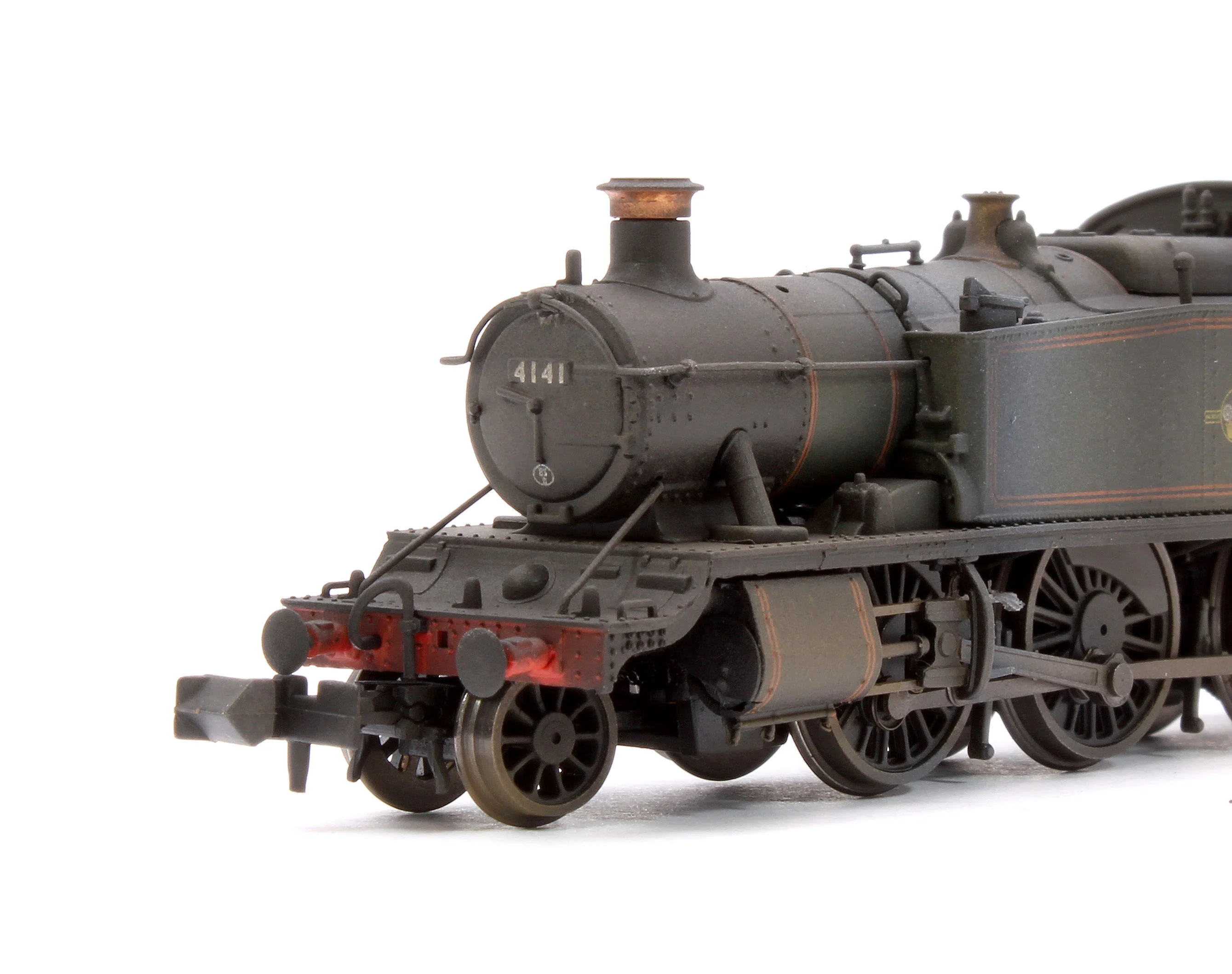 Custom Weathered Class 5101 Large Prairie British Railways BR Lined Green (Late Crest) 2-6-2 Tank Locomotive No.4141 - Image 7