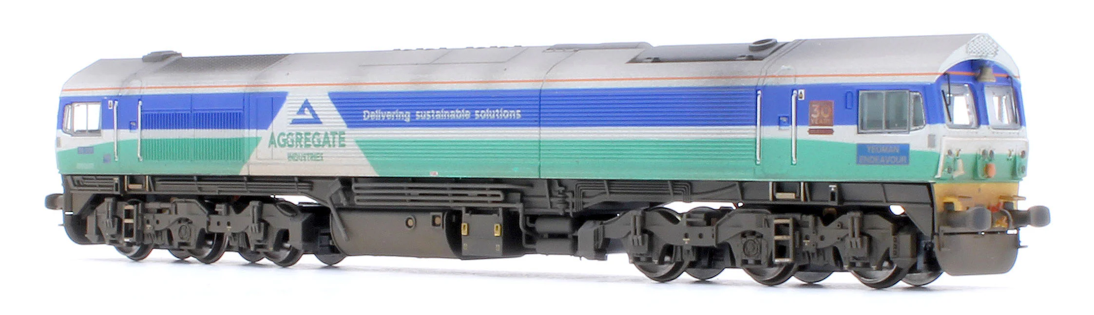 Custom Weathered Class 59 59001 Aggregate Industries Yeoman Endeavour Diesel Locomotive - Image 5