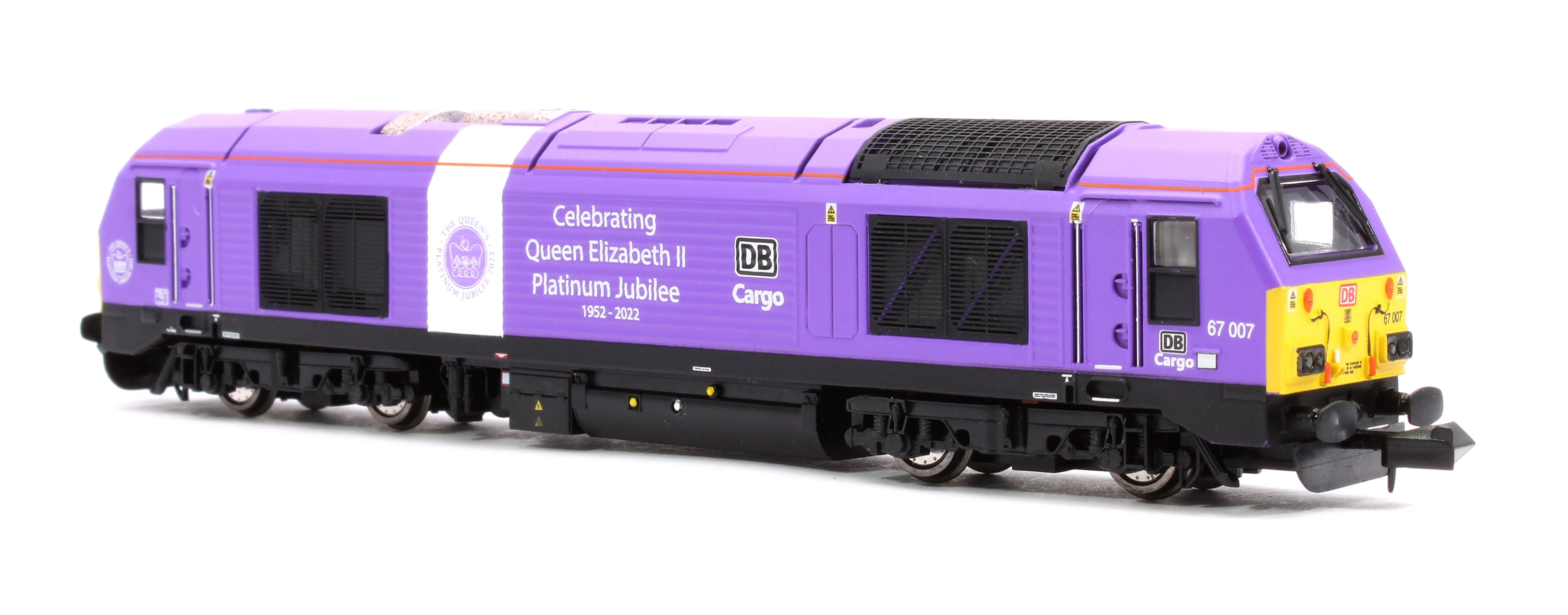 Pre-Owned 2D-010-016 Class 67 DB Cargo 'Celebrating Queen Elizabeth II Platinum Jubilee' 67007 Diesel Locomotive - Image 4