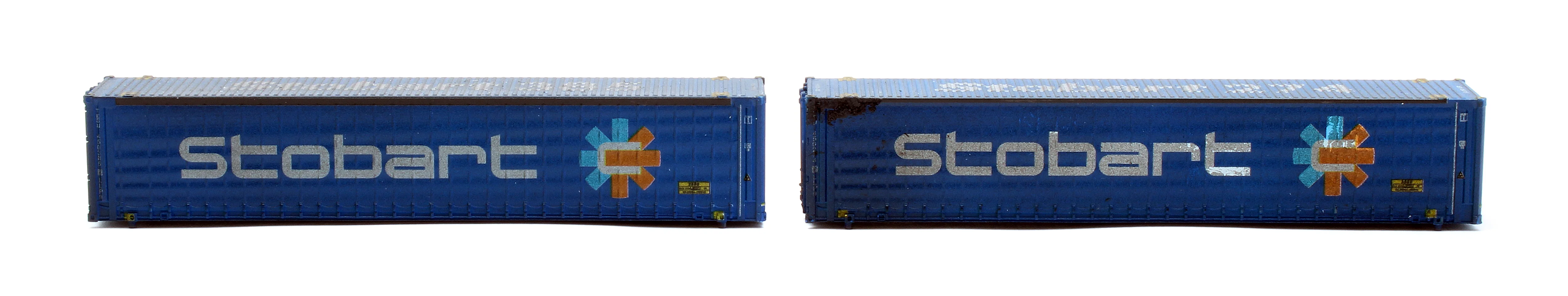 45FT Curtain Side Container 'Stobart TESU' - Weathered - Image 3