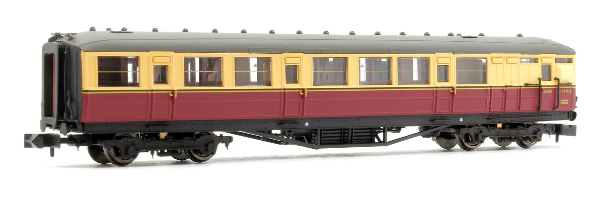 Pre-Owned 2P-011-255 Gresley BR Carmine & Cream Brake Composite E10018E - Image 2