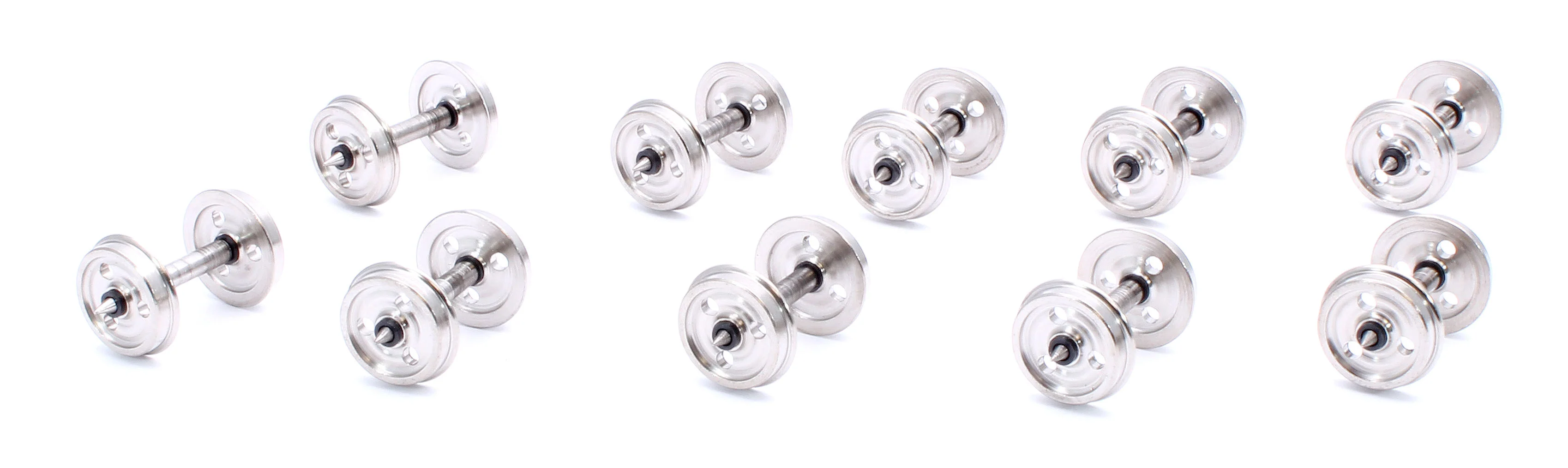 Wagon 3 hole Disc (12.5mm) Wheels Pack 20 wheels on 10 axles - Image 2