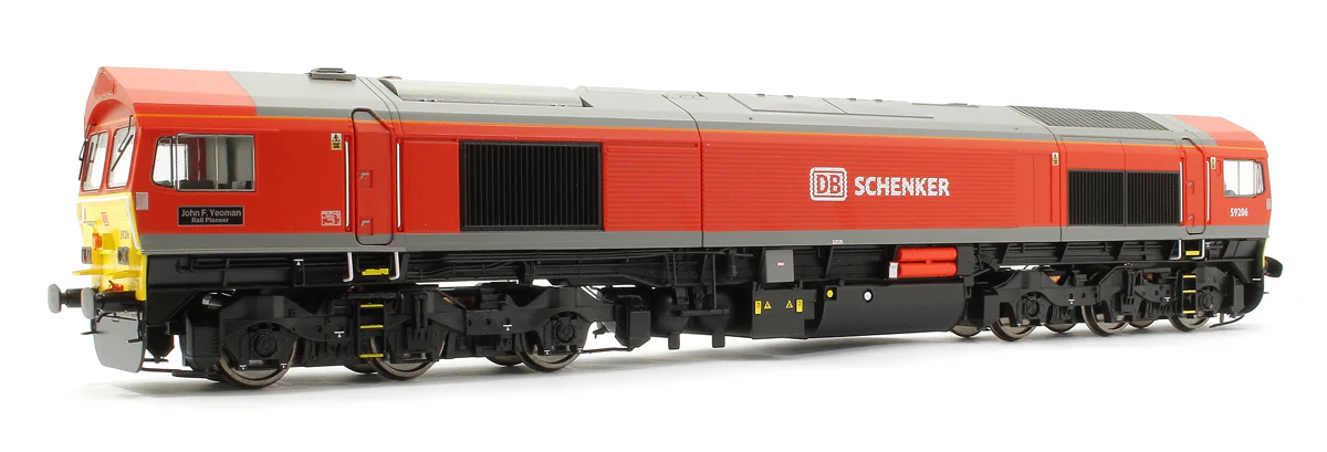 Class 59 206 'John F Yeoman' DB Schenker Diesel Locomotive DCC Fitted with Smoke! - Image 3
