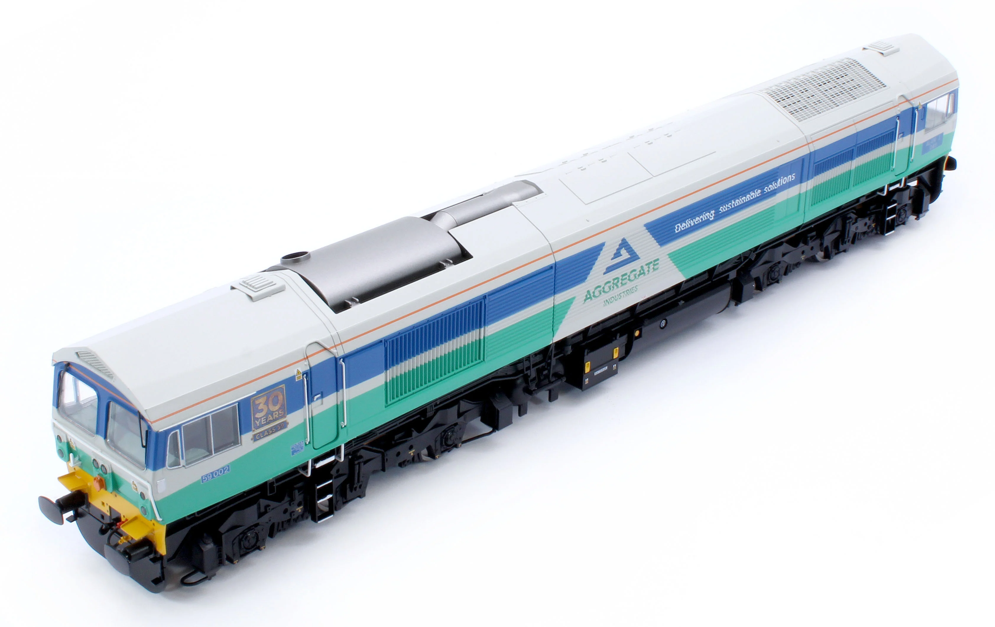 Class 59 Aggregate Industries 59002 Alan J Day Diesel Locomotive - DCC Fitted - Image 11