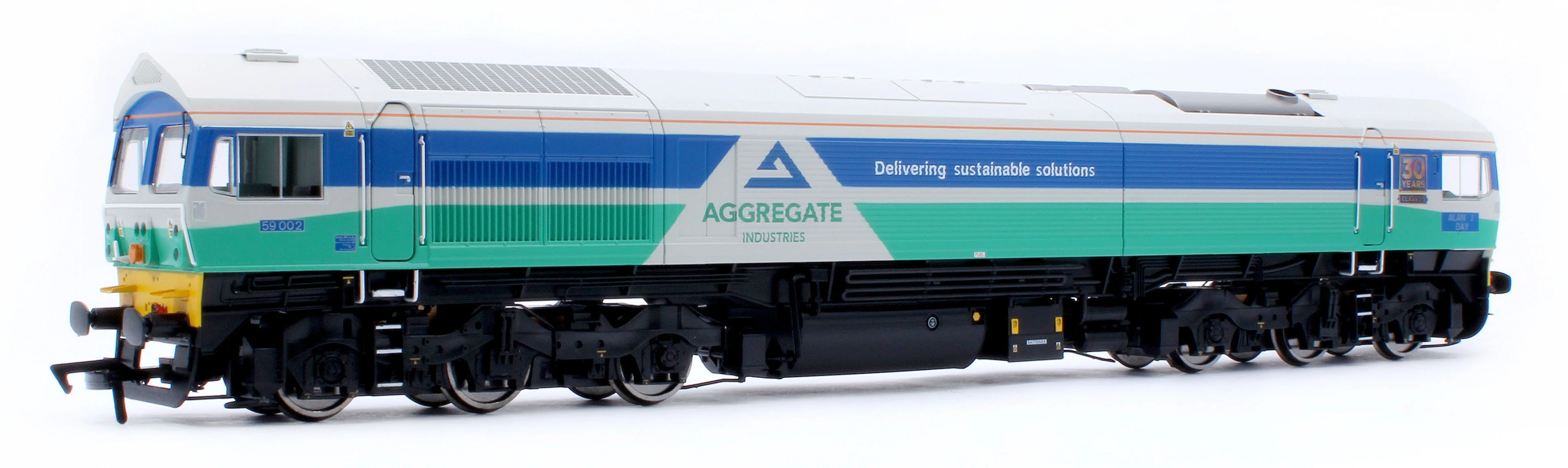 Class 59 Aggregate Industries 59002 Alan J Day Diesel Locomotive - DCC Sound - Image 4