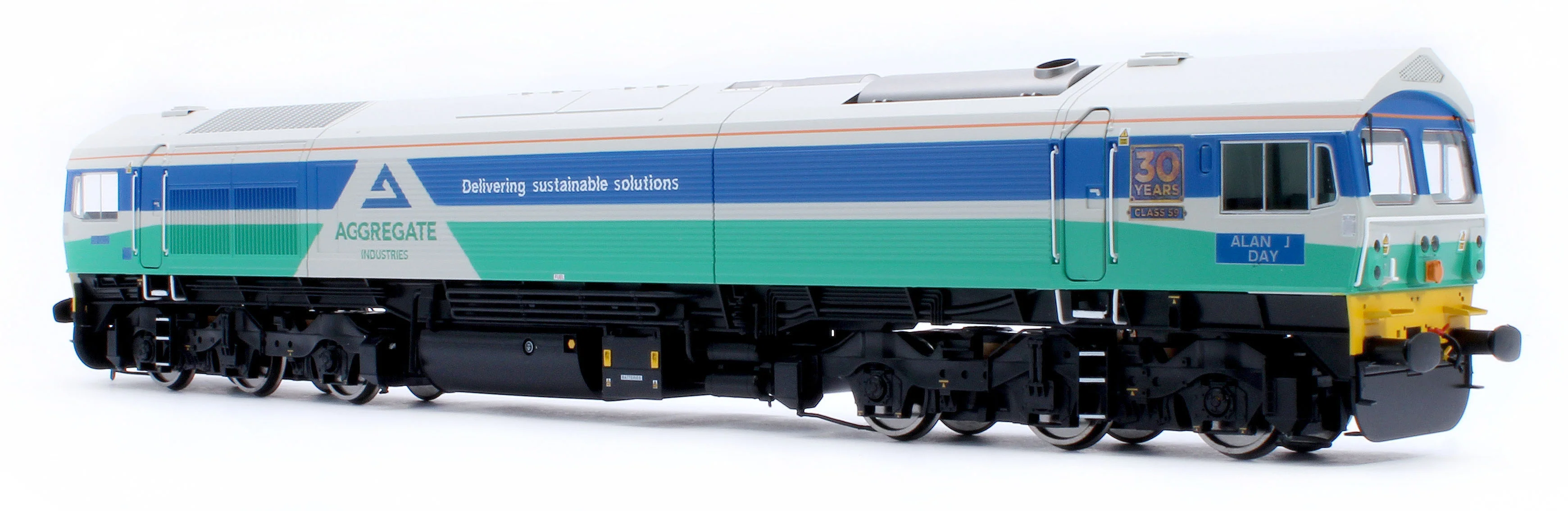 Class 59 Aggregate Industries 59002 Alan J Day Diesel Locomotive - DCC Sound - Image 5