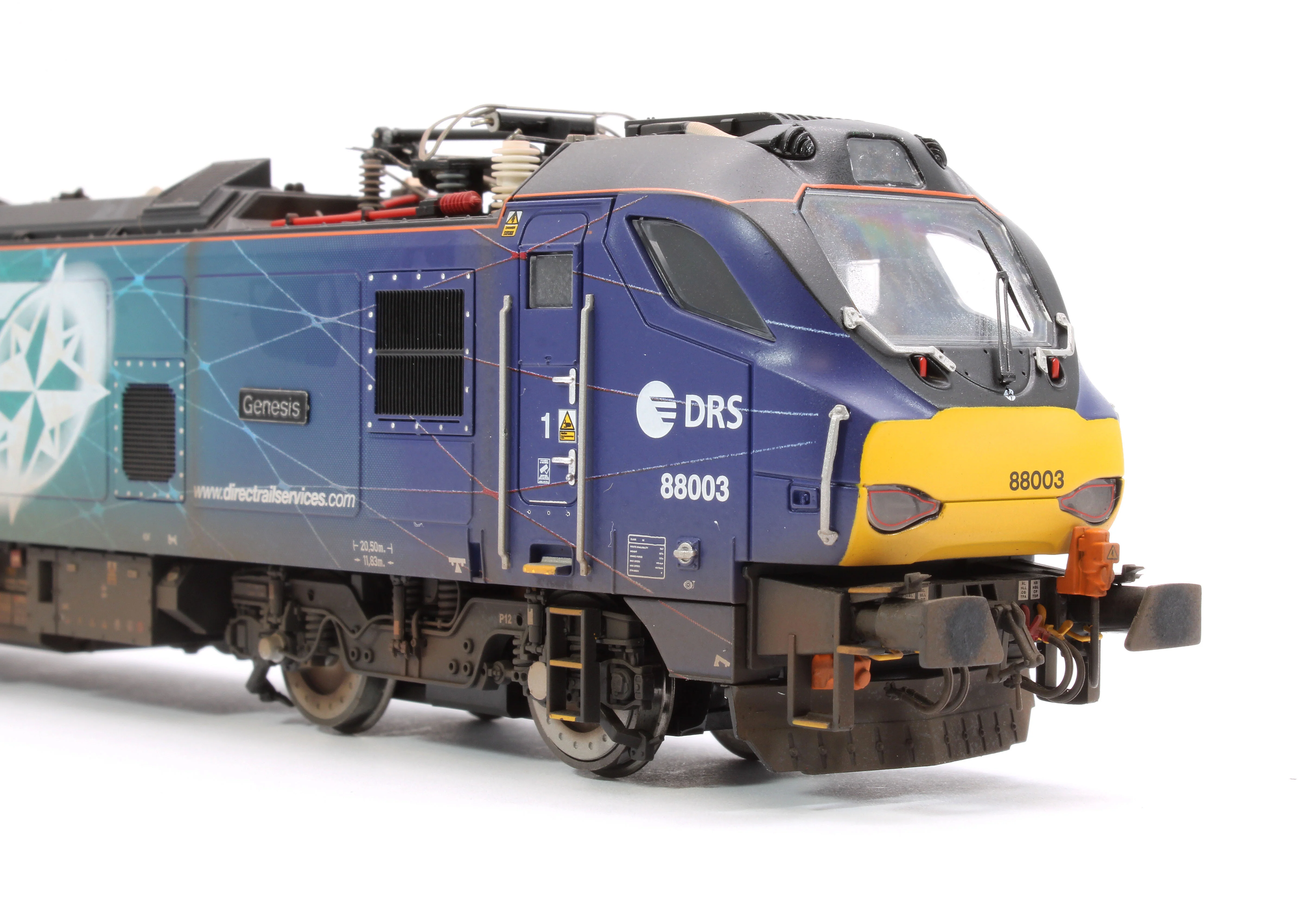 Highly Detailed Premium Weathered Class 88 'Genesis' 88003 DRS Electro-Diesel Locomotive - Image 10