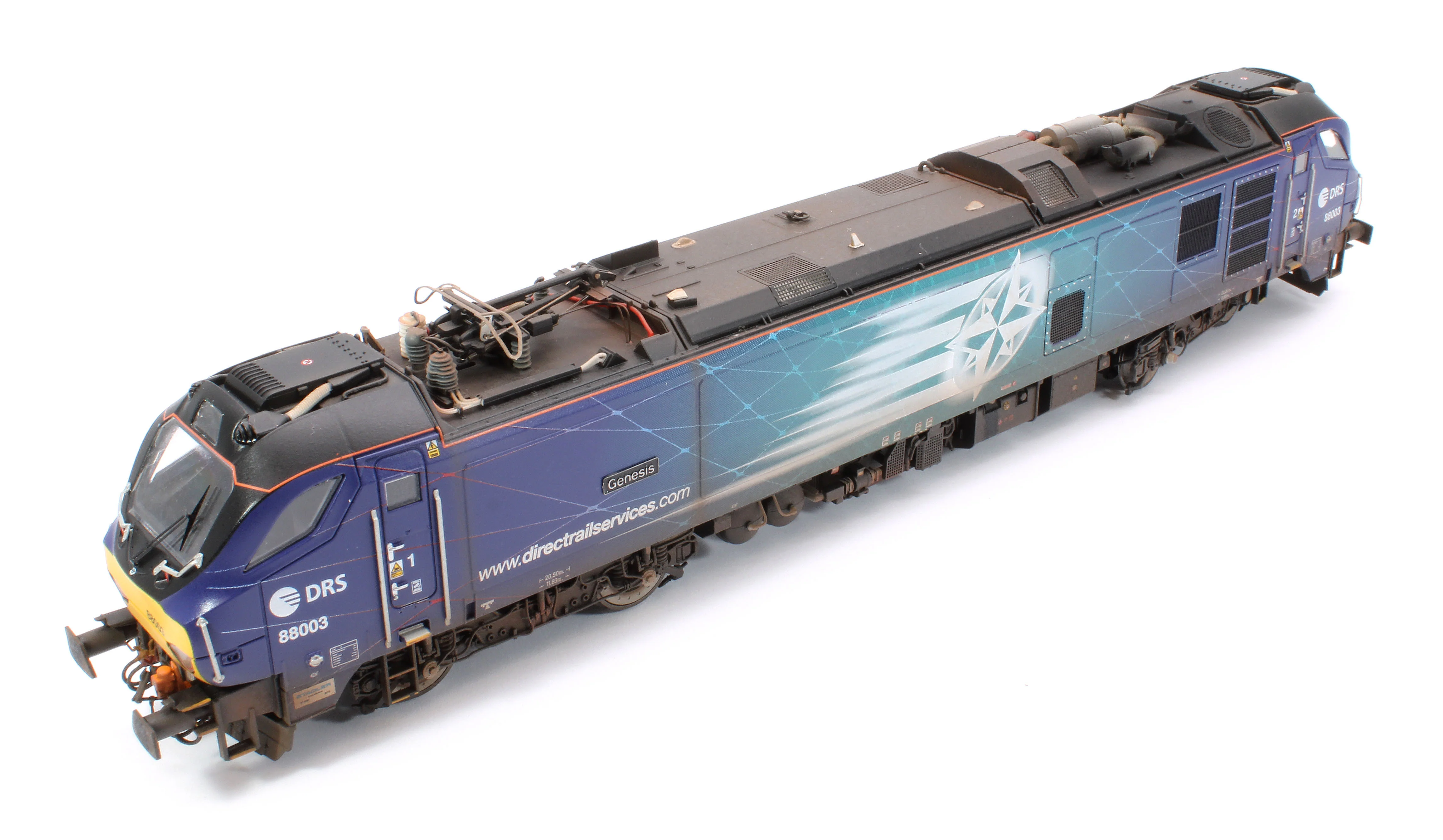 Highly Detailed Premium Weathered Class 88 'Genesis' 88003 DRS Electro-Diesel Locomotive - Image 11