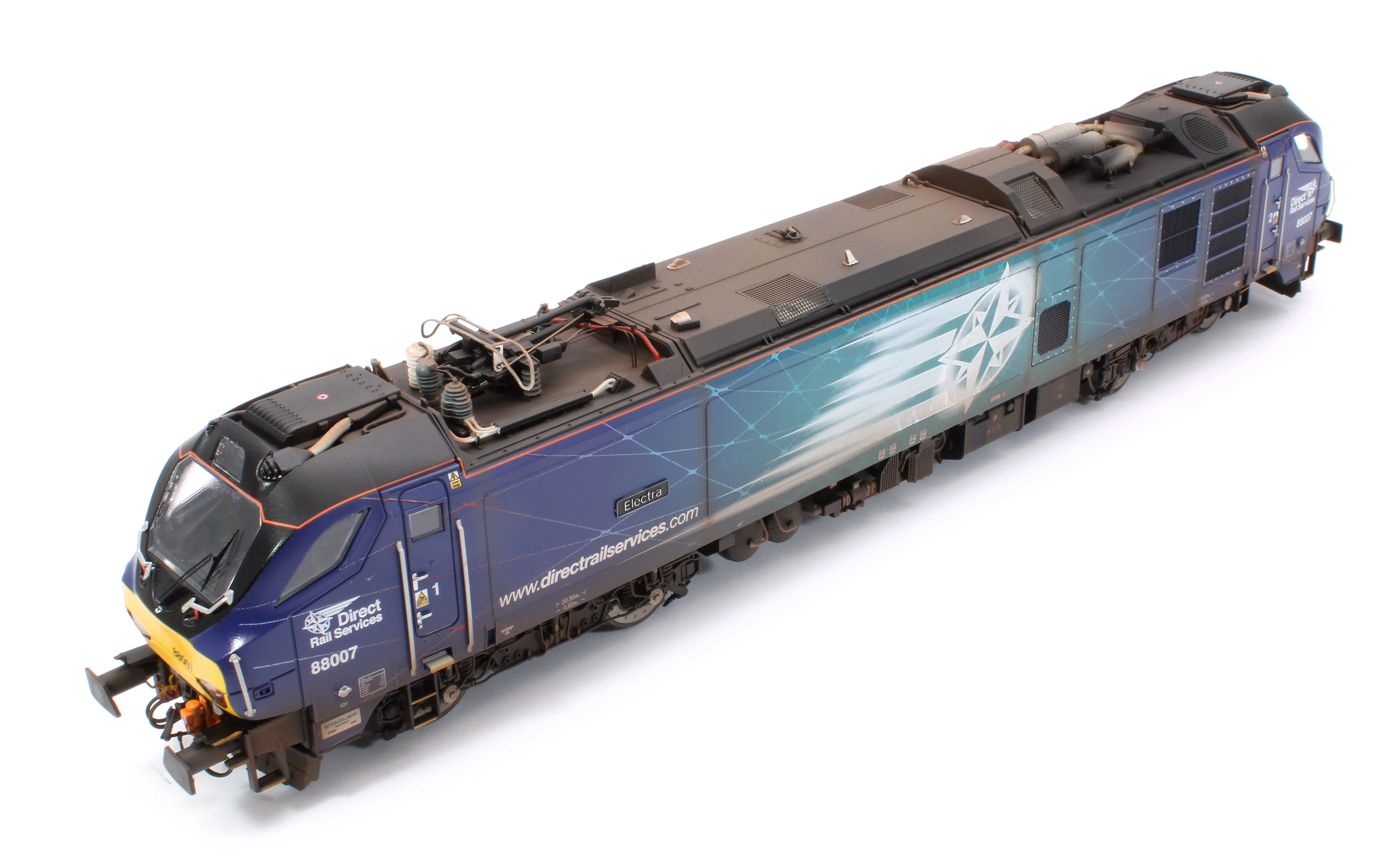 Highly Detailed Premium Weathered Class 88 'Electra' 88007 DRS Electro-Diesel Locomotive - Image 11