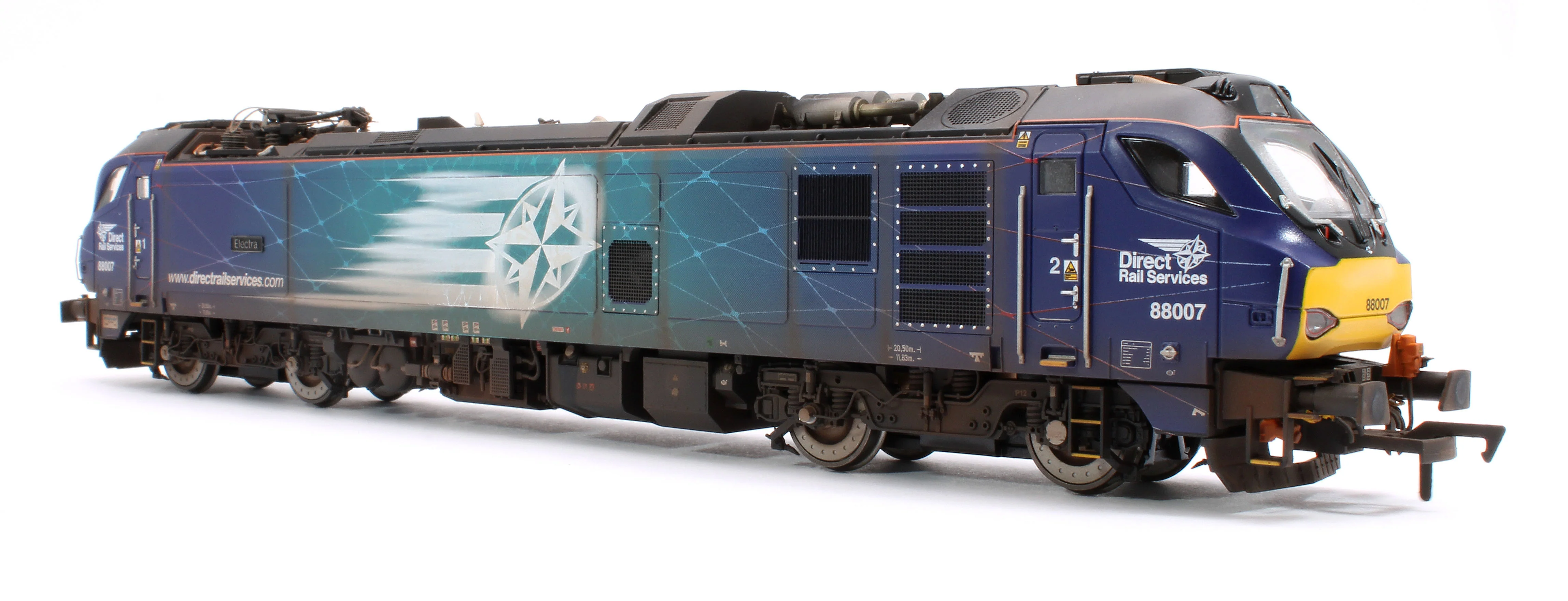 Highly Detailed Premium Weathered Class 88 'Electra' 88007 DRS Electro-Diesel Locomotive - Image 2