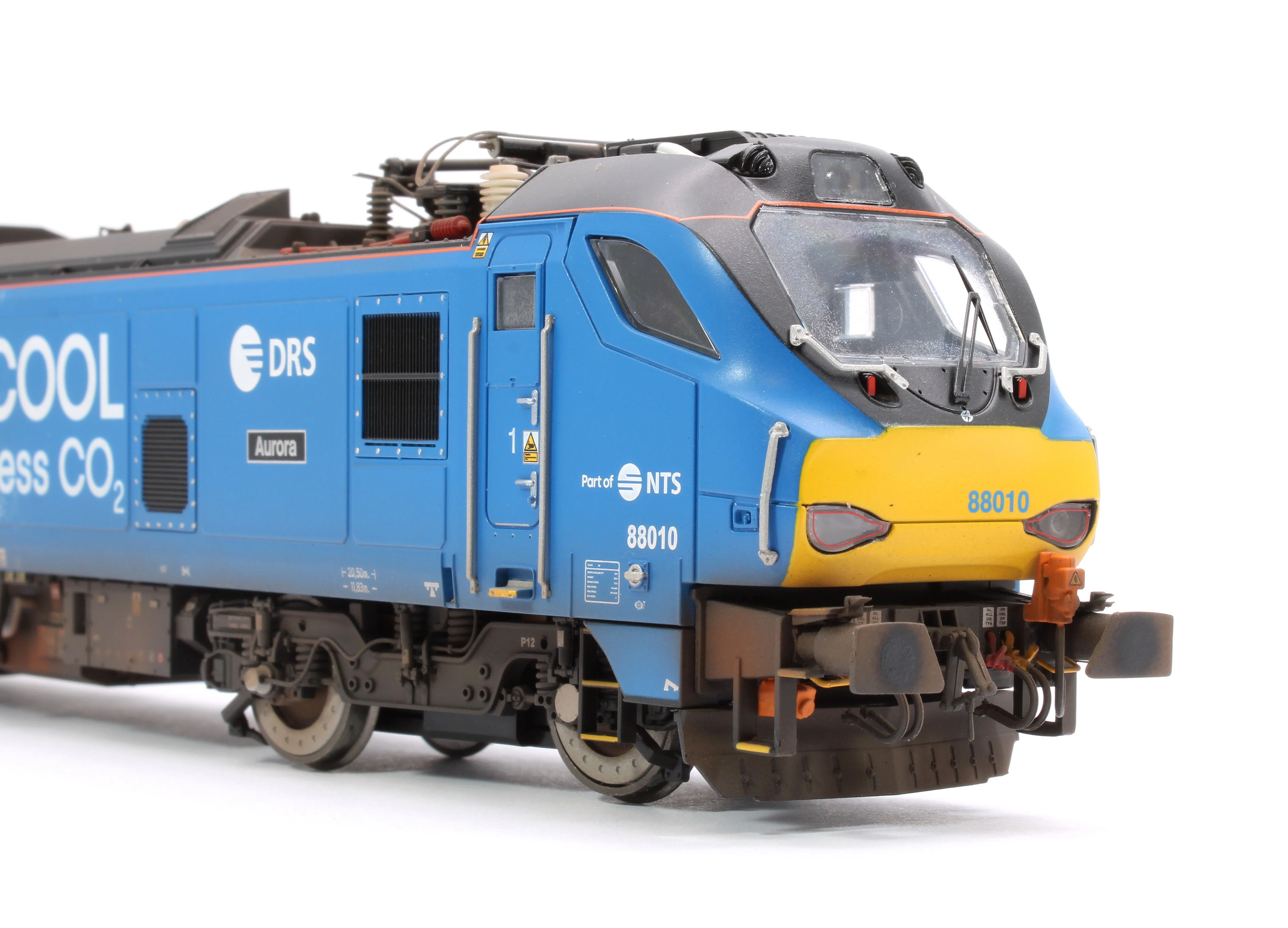 Highly Detailed Premium Weathered Class 88 'Aurora' 88010 DRS Refrigerated Rail Electro-Diesel Locomotive (DCC Sound & Working Pantograph) - Image 10
