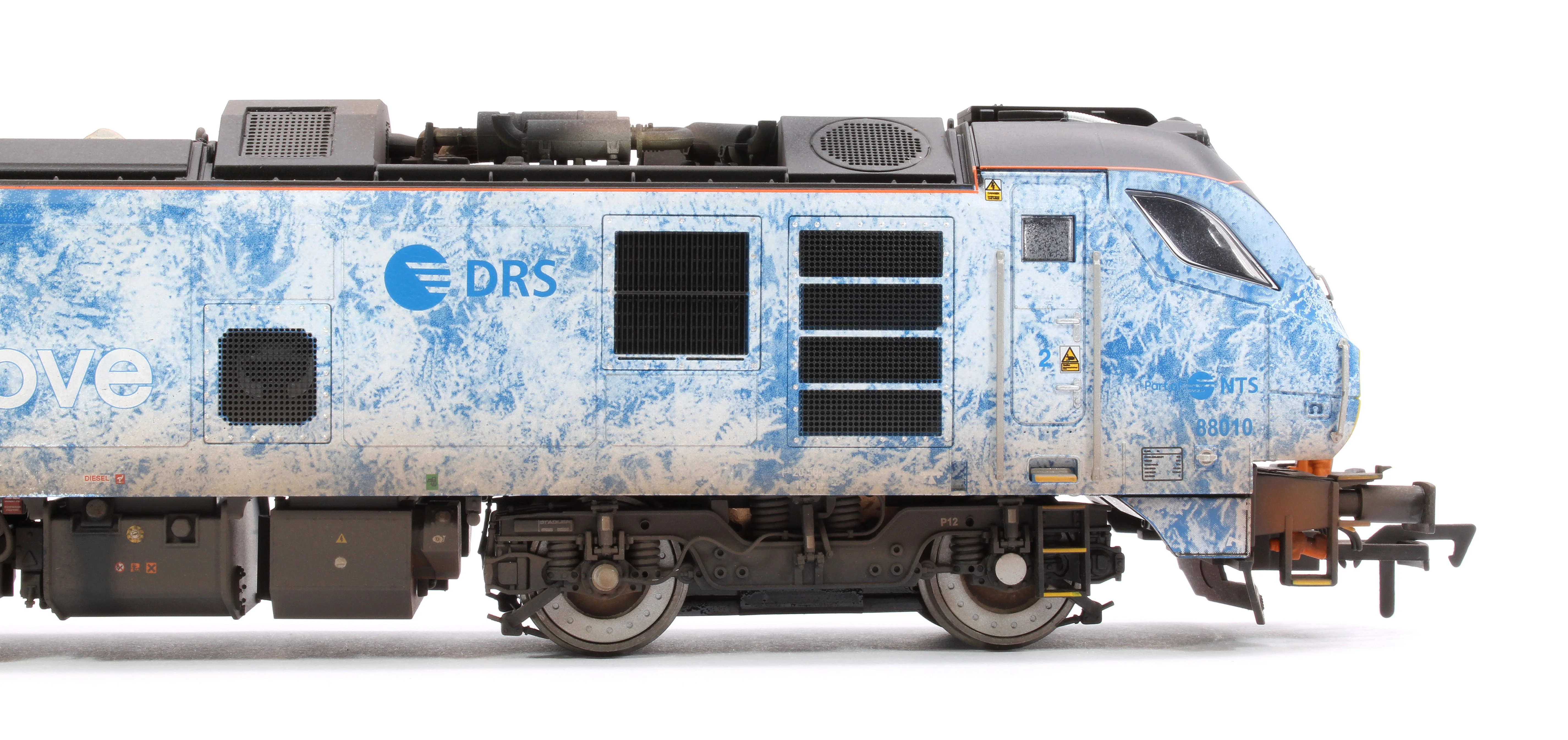 Highly Detailed Premium Weathered Class 88 'Aurora' 88010 DRS Refrigerated Rail Electro-Diesel Locomotive (DCC Sound & Working Pantograph) - Image 8