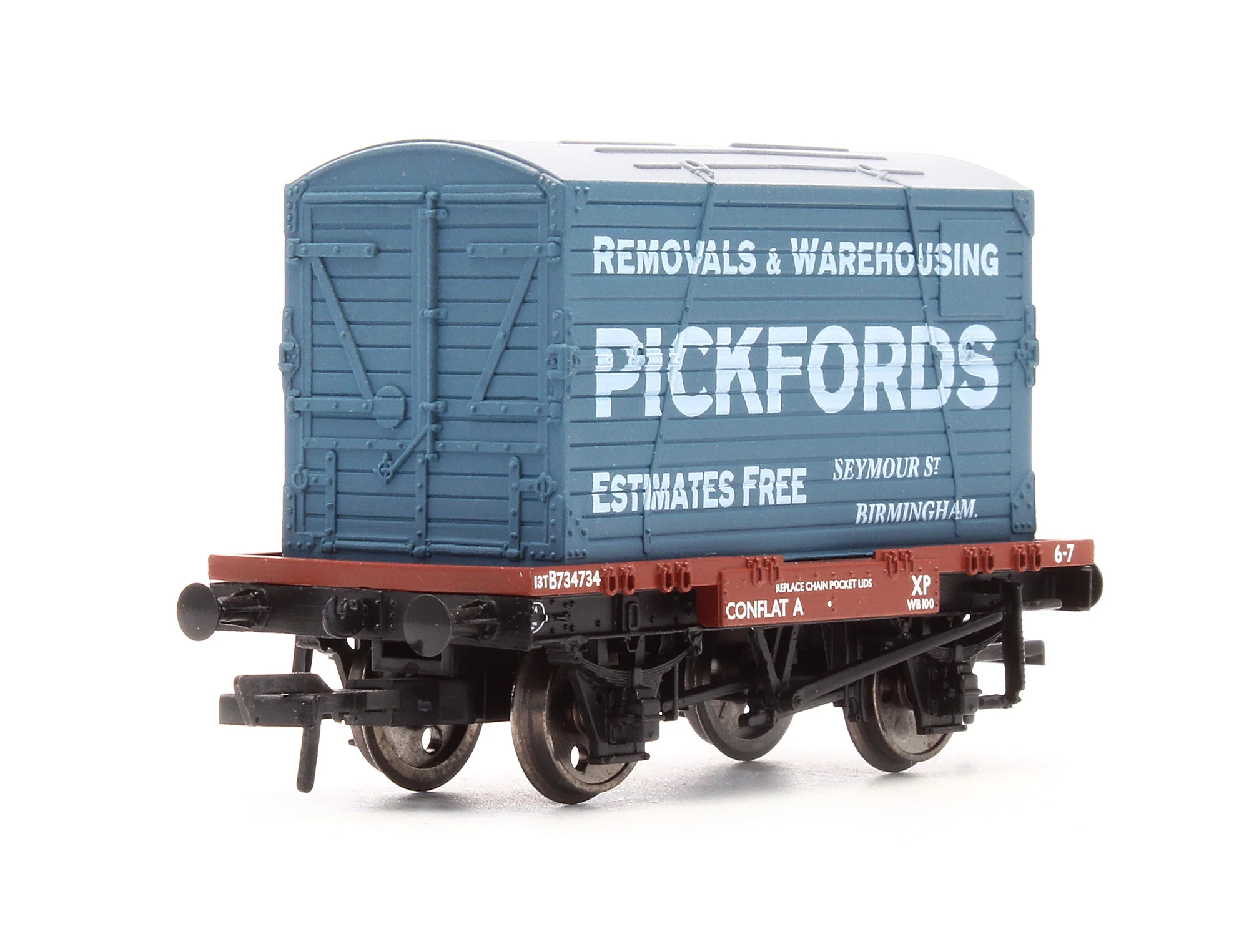 Pre-Owned 4F-037-102 Pickfords Conflat & Container 'B734734' - Image 2