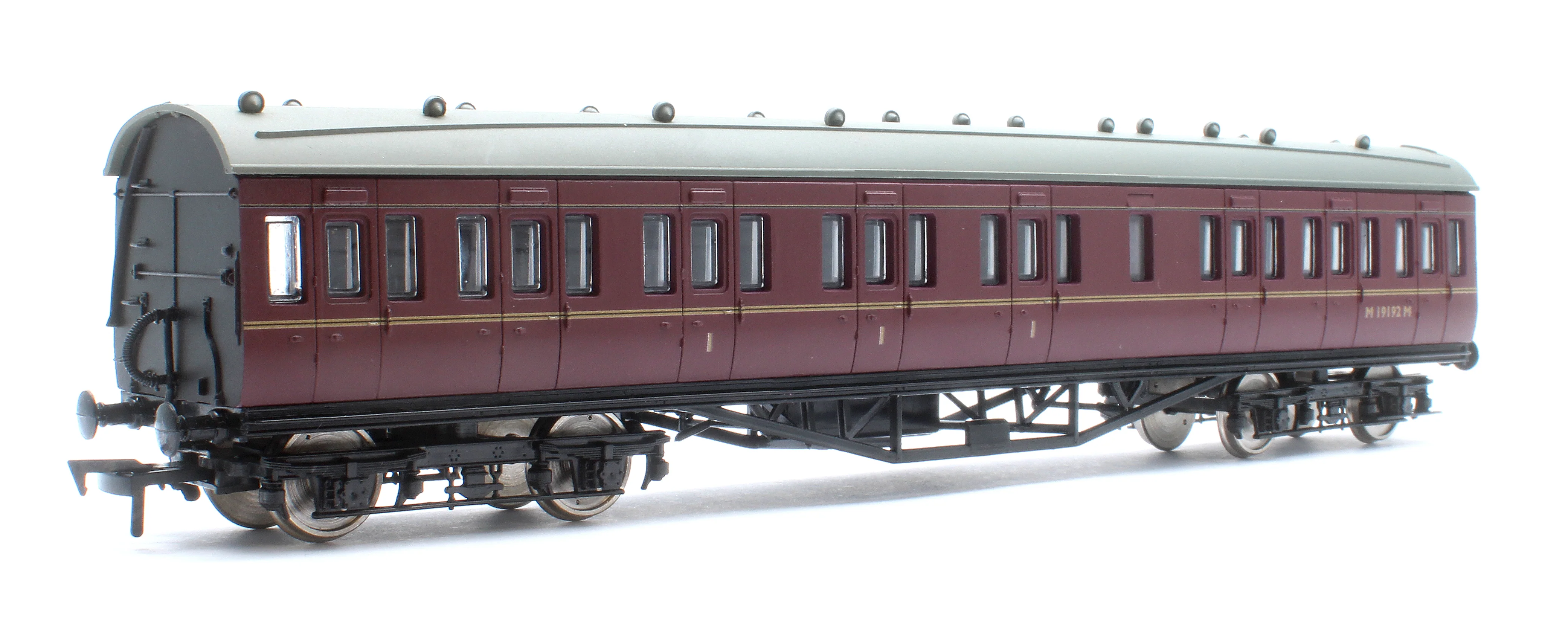 4P-010-151 57ft Stanier Non-Corridor Composite M19192M BR Lined Maroon