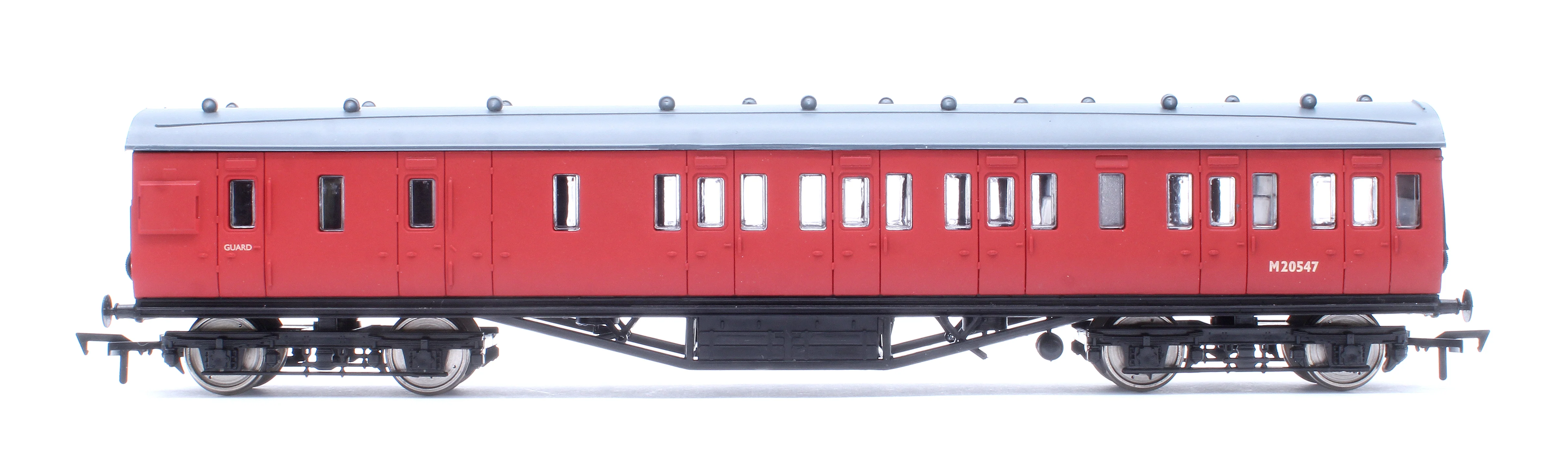 4P-010-201 57ft Stanier Non-Corridor Brake M20547 BR Unlined Carmine - Image 2