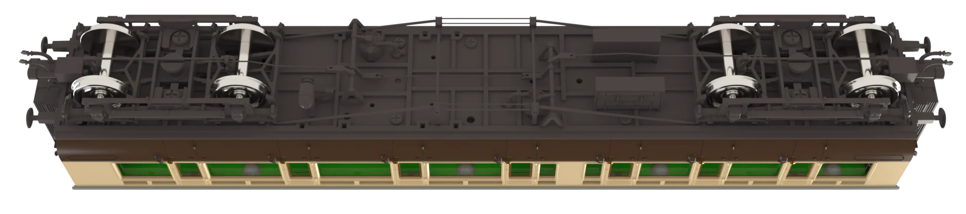 4P-021-303 GWR Corridor Toplight 1935 Chocolate & Cream Roundel Composite RH 6939 - Image 3