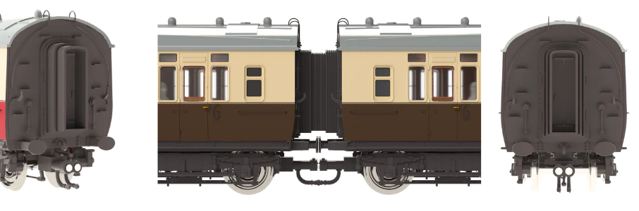 4P-021-401 GWR Corridor Toplight 1940 All Brown Twin Cities All Third 3943 - Image 2