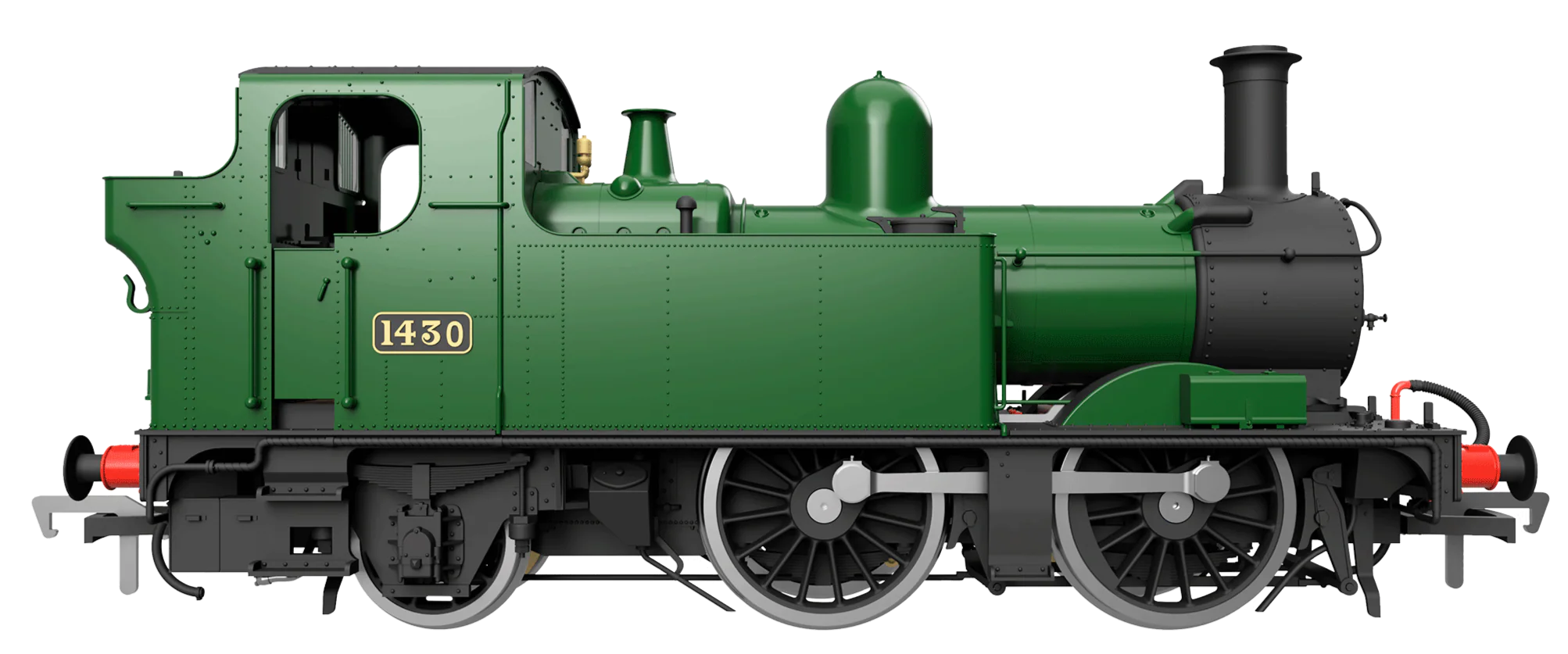4S-006-003D 48XX Class 0-4-2 4871 Green Shirt Button Steam Locomotive - DCC Fitted - Image 11