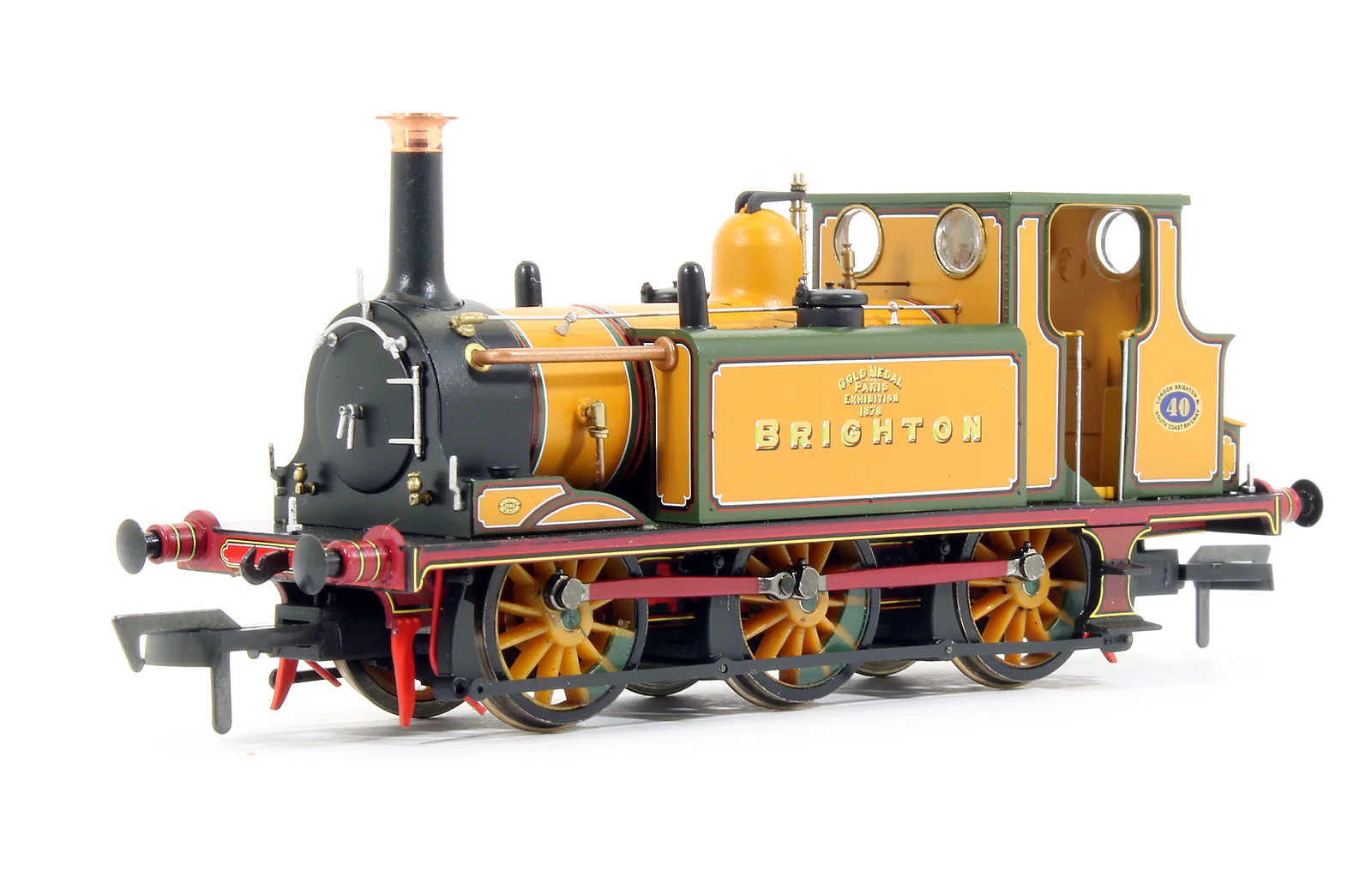 Pre-Owned Stroudley Terrier A1 Class LBSC Stroudley Improved Engine Green Brighton Gold 0-6-0 Tank Locomotive