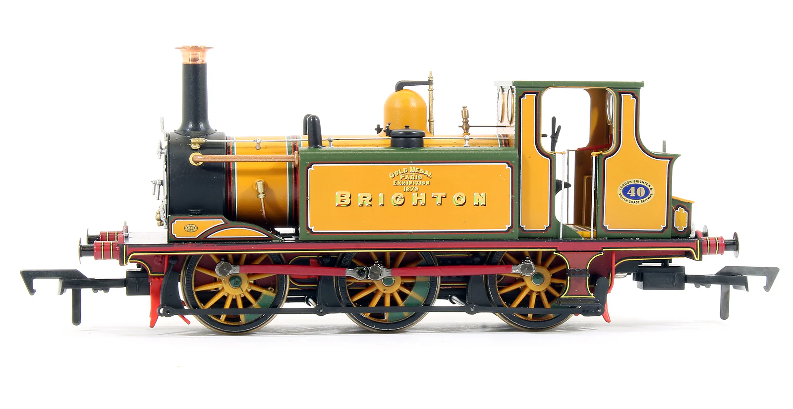Pre-Owned Stroudley Terrier A1 Class LBSC Stroudley Improved Engine Green Brighton Gold 0-6-0 Tank Locomotive - Image 3